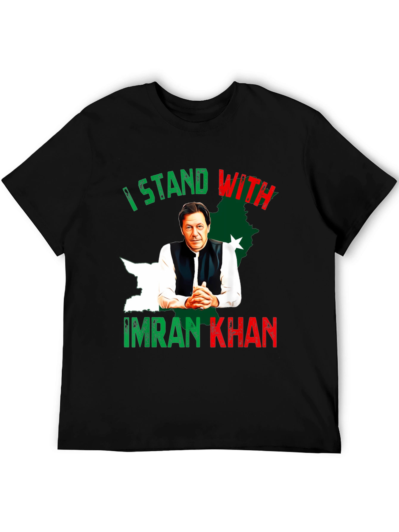 I Stand With Imran Khan Graphic T-Shirt