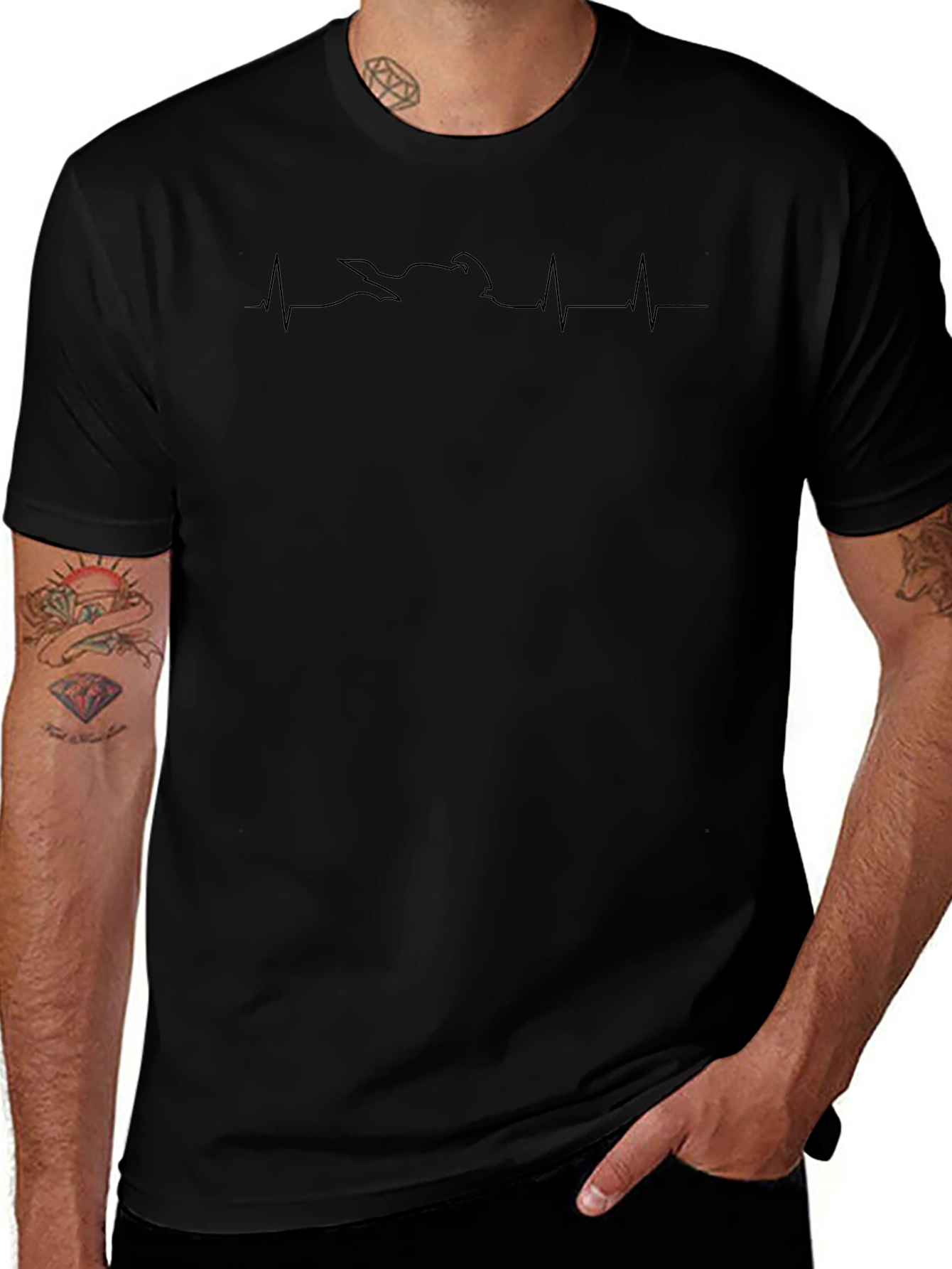 Motorcycle Heartbeat T-Shirt - Ride in Style