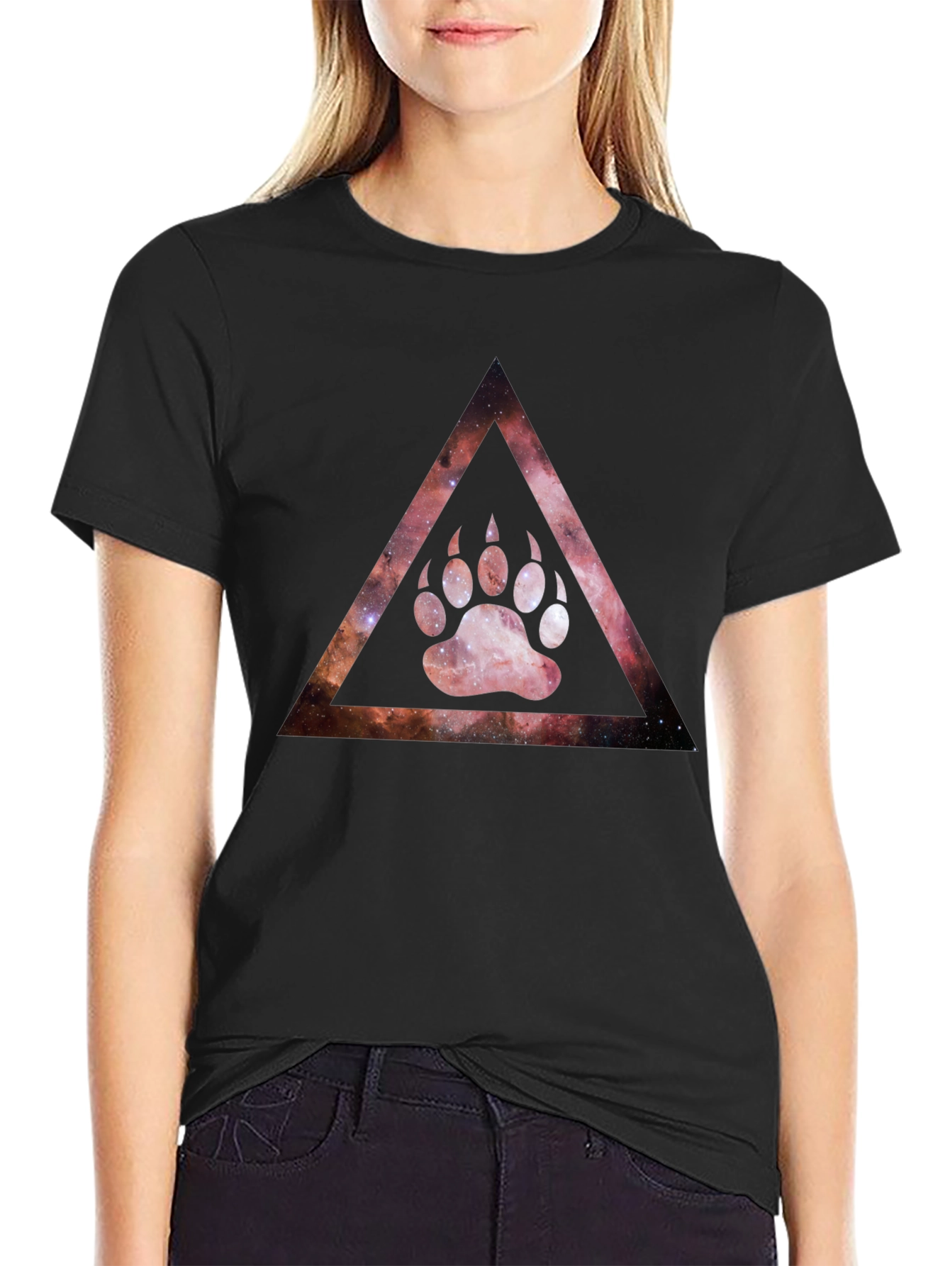 Galaxy Bear Paw Triangle T-Shirt