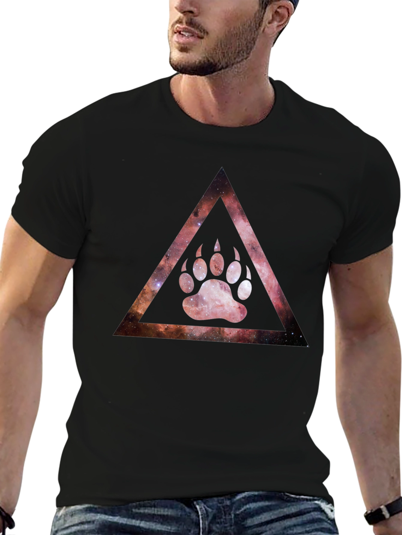 Galaxy Bear Paw Triangle T-Shirt