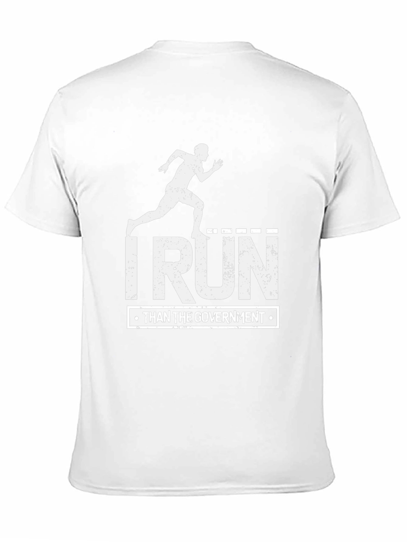 I Run Than the Government Black Tee
