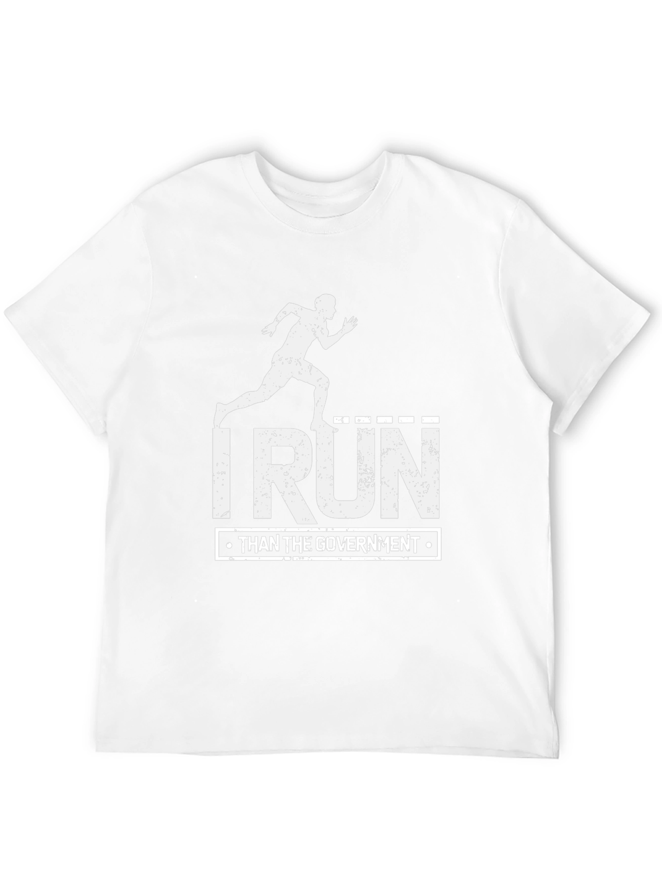 I Run Than the Government Black Tee