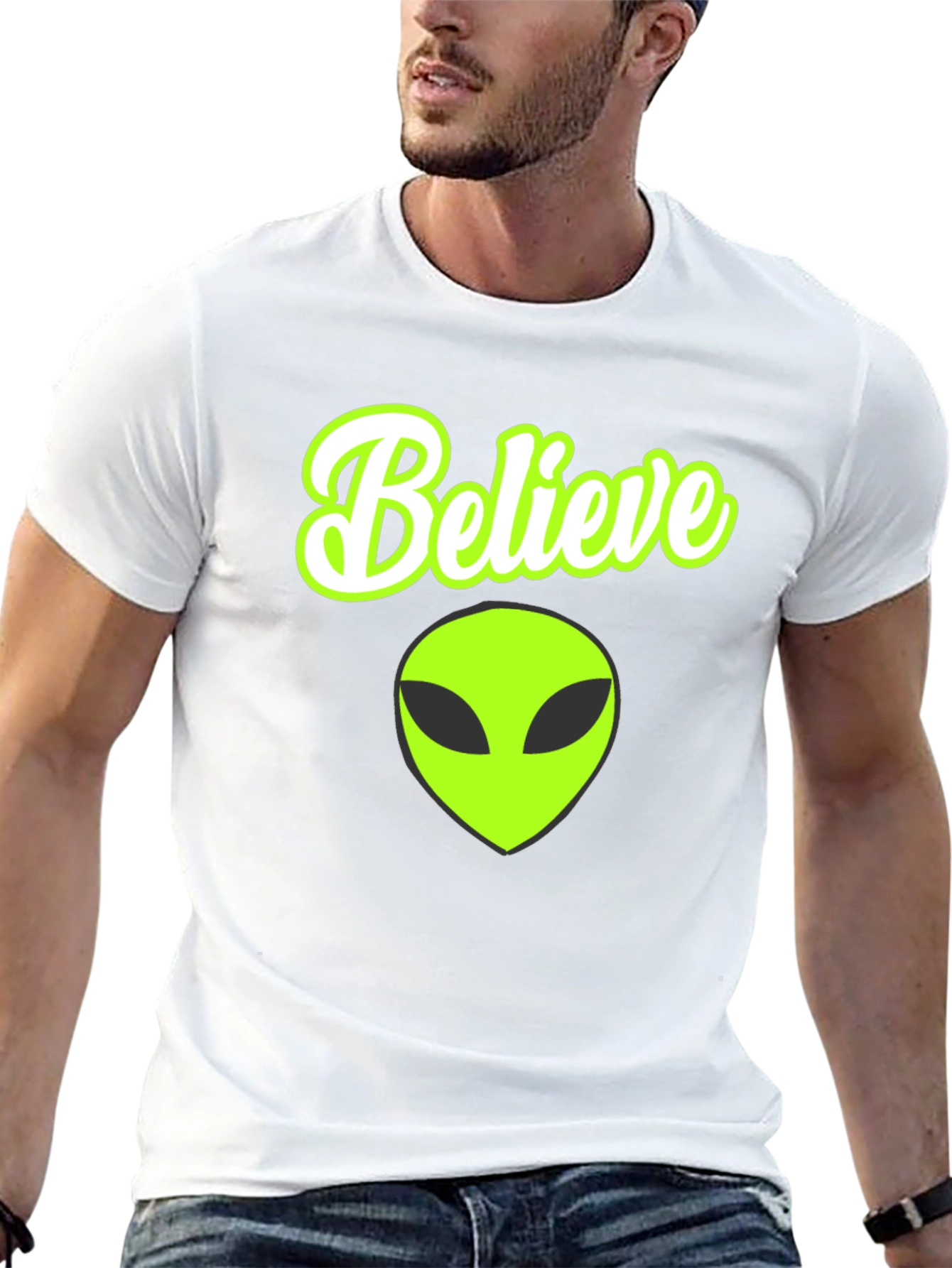 Believe Alien Graphic T-Shirt