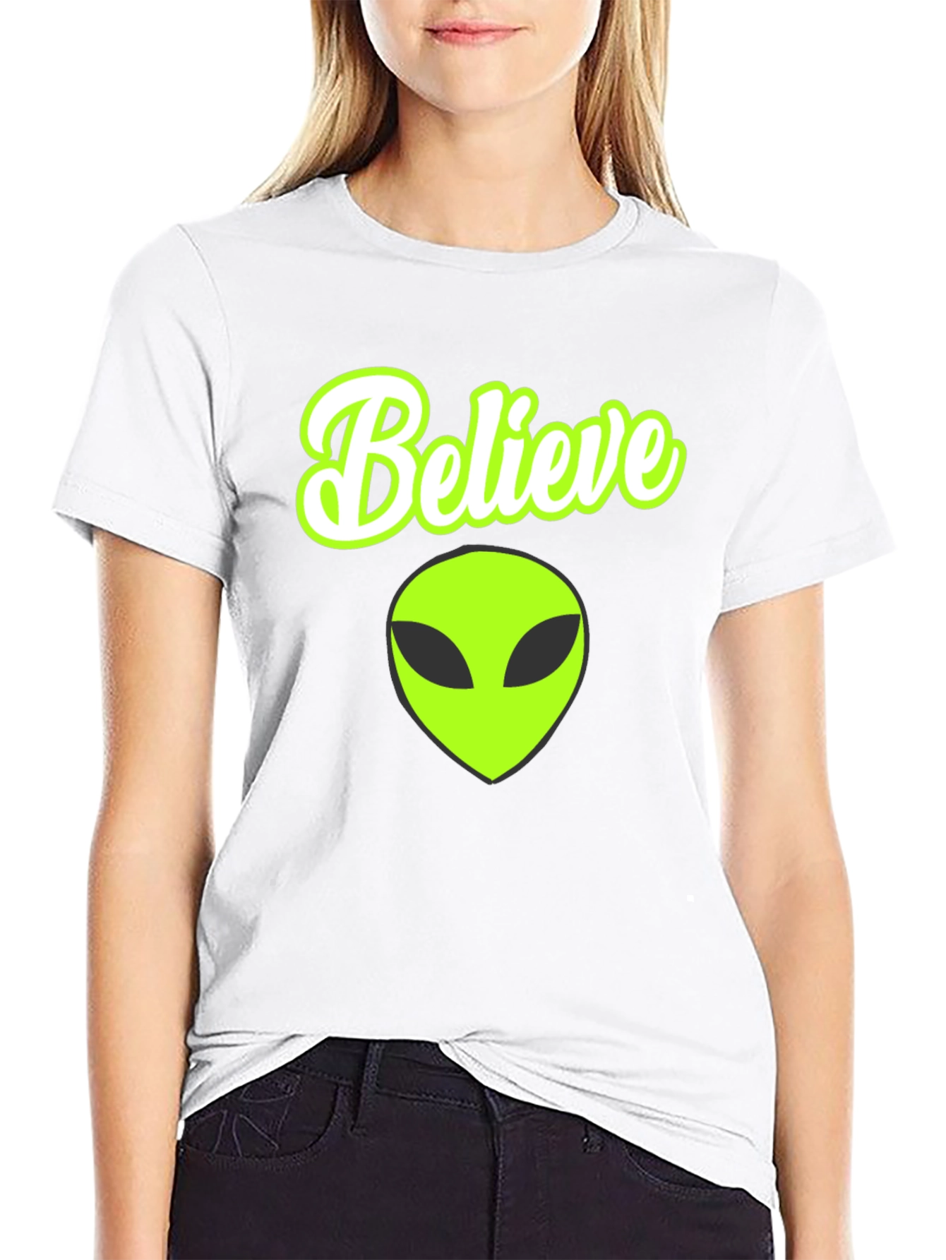 Believe Alien Graphic T-Shirt