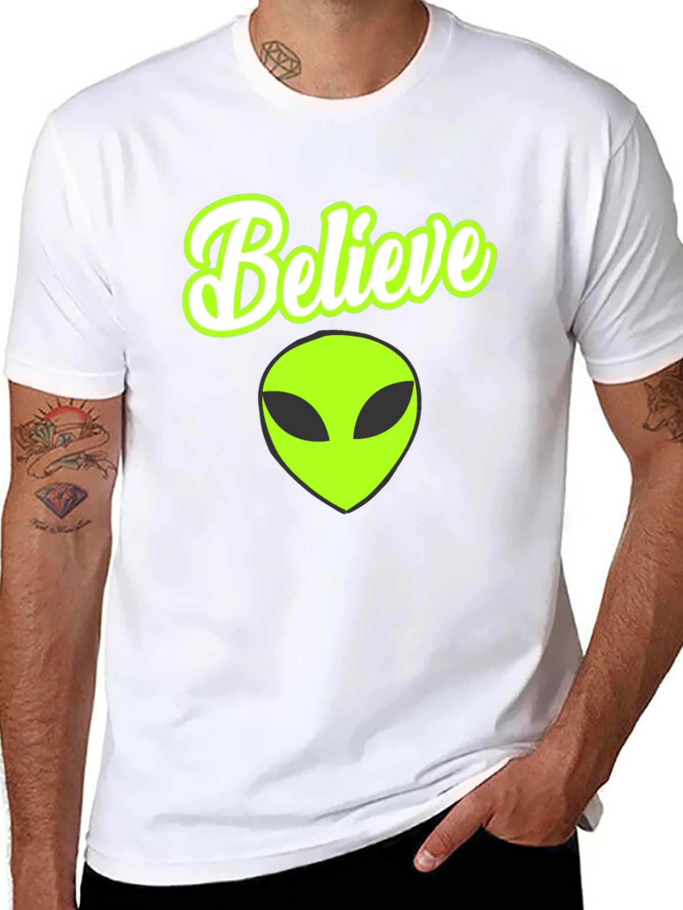 Believe Alien Graphic T-Shirt
