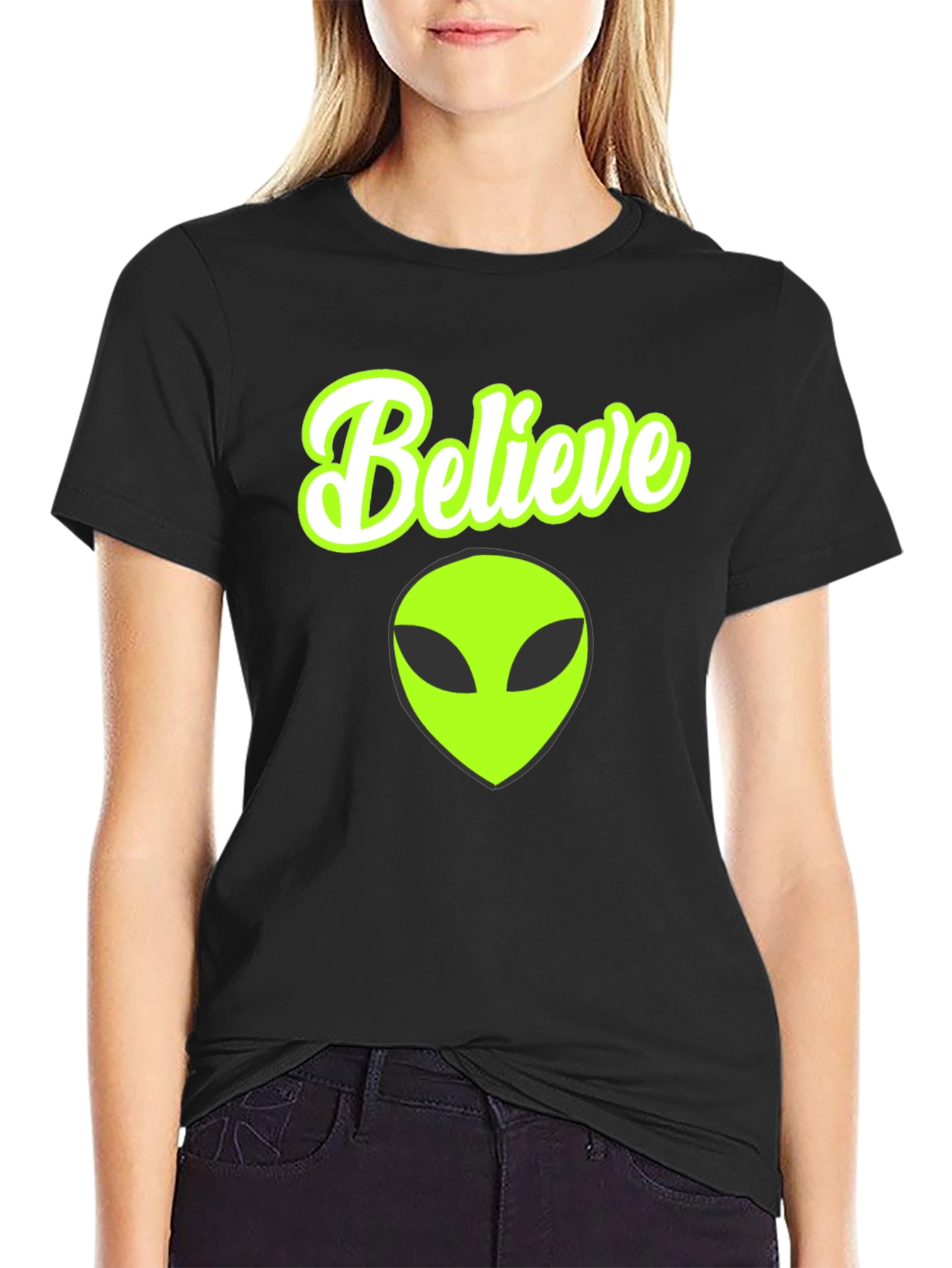 Believe Alien Graphic T-Shirt