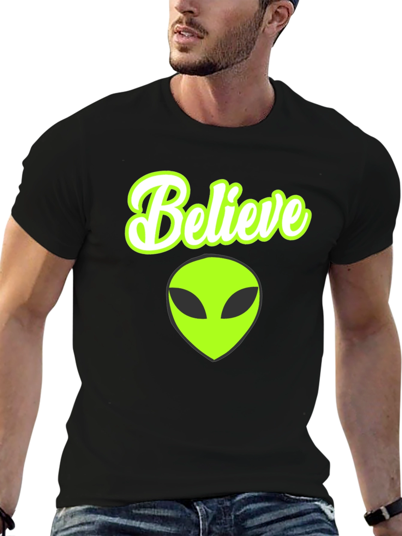 Believe Alien Graphic T-Shirt