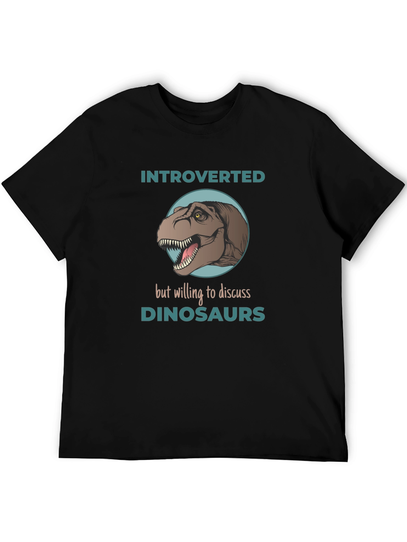 Introverted Dinosaur Graphic T-Shirt
