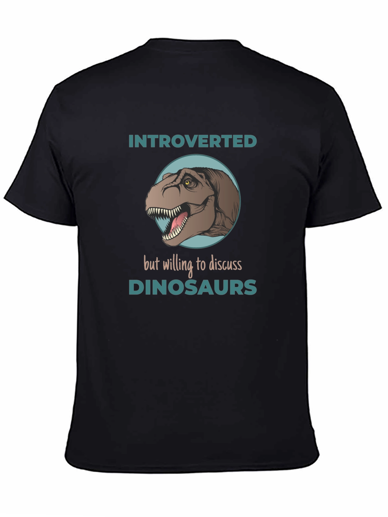 Introverted Dinosaur Graphic T-Shirt
