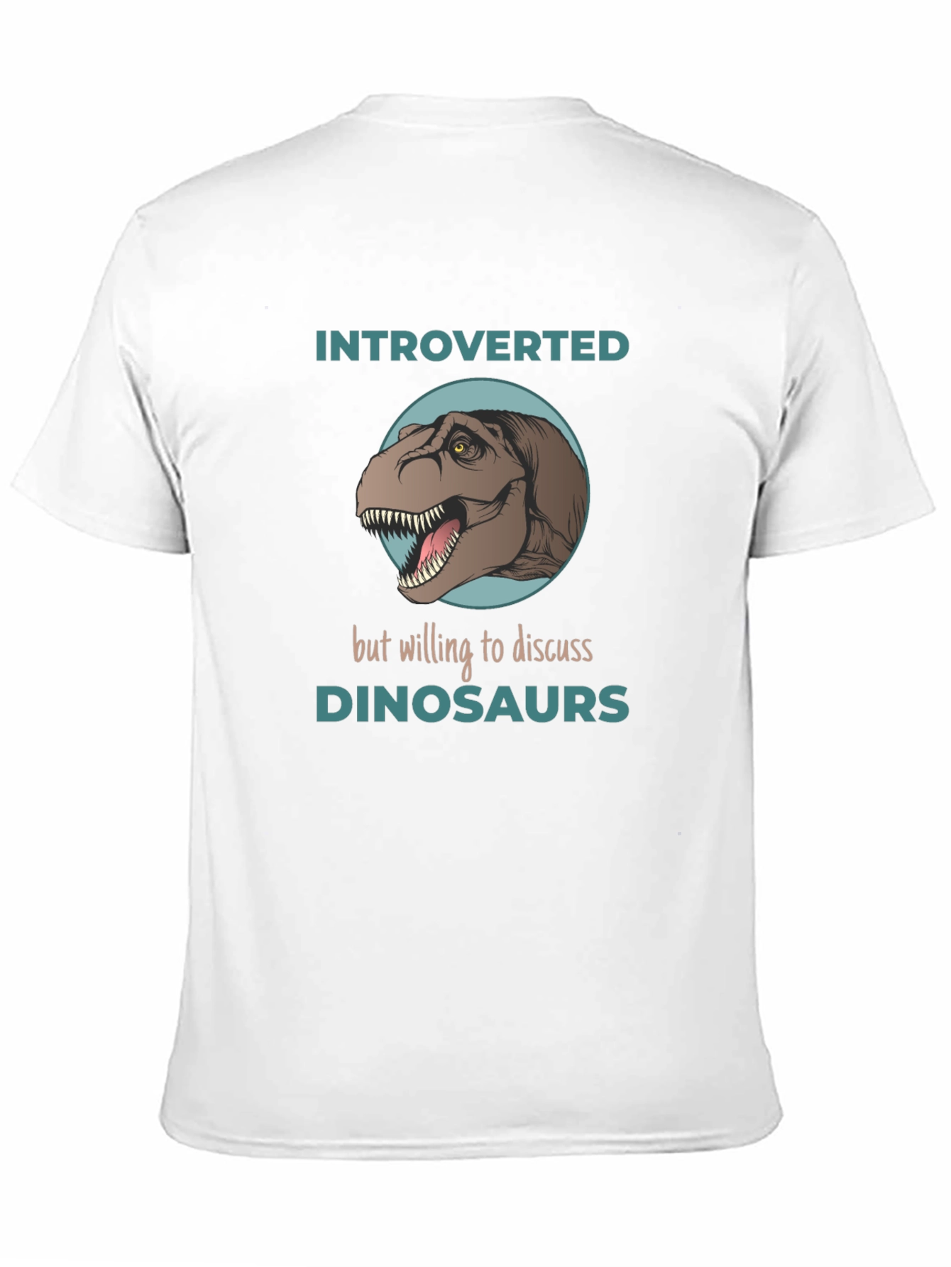 Introverted Dinosaur Graphic T-Shirt