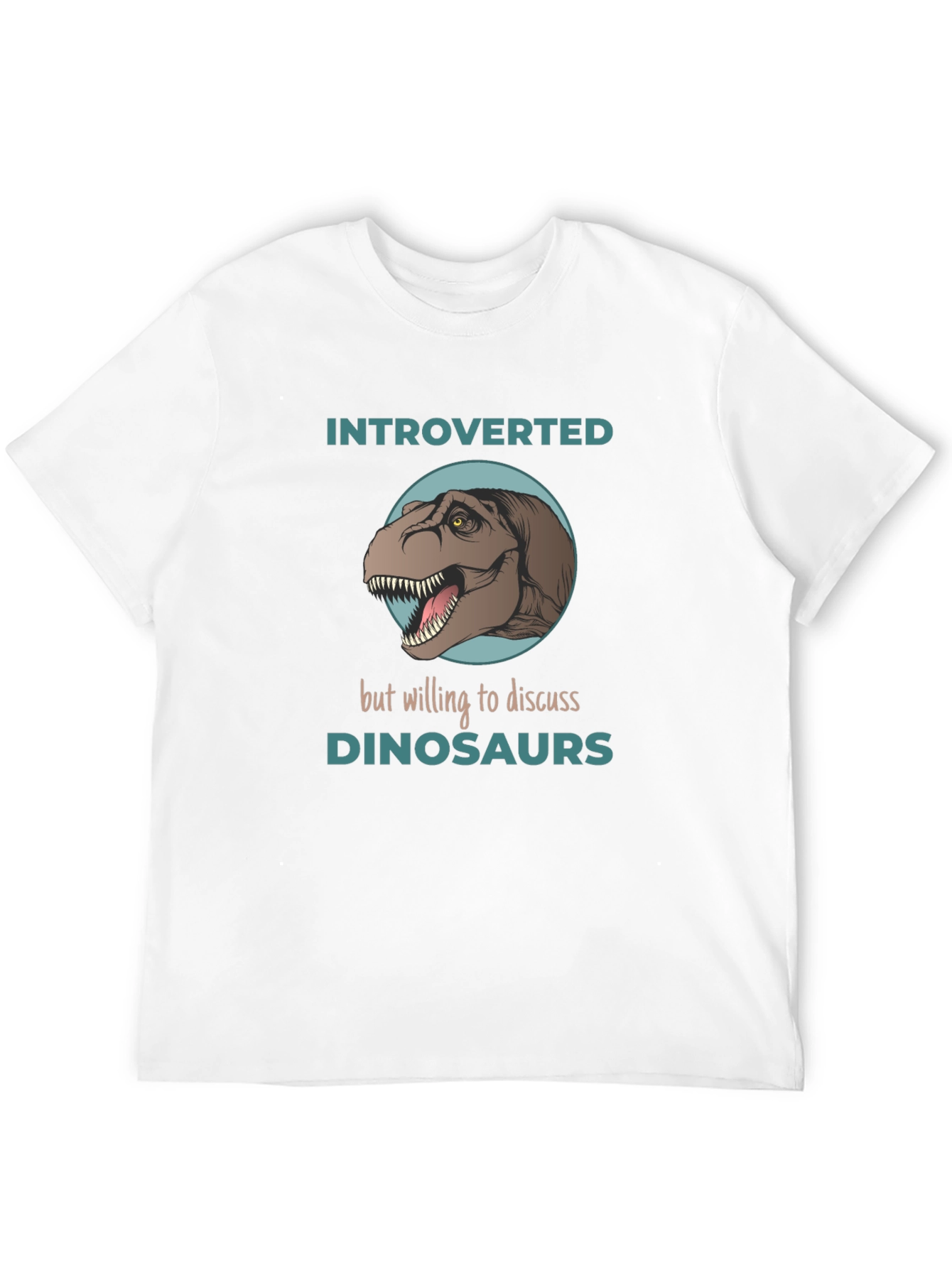 Introverted Dinosaur Graphic T-Shirt