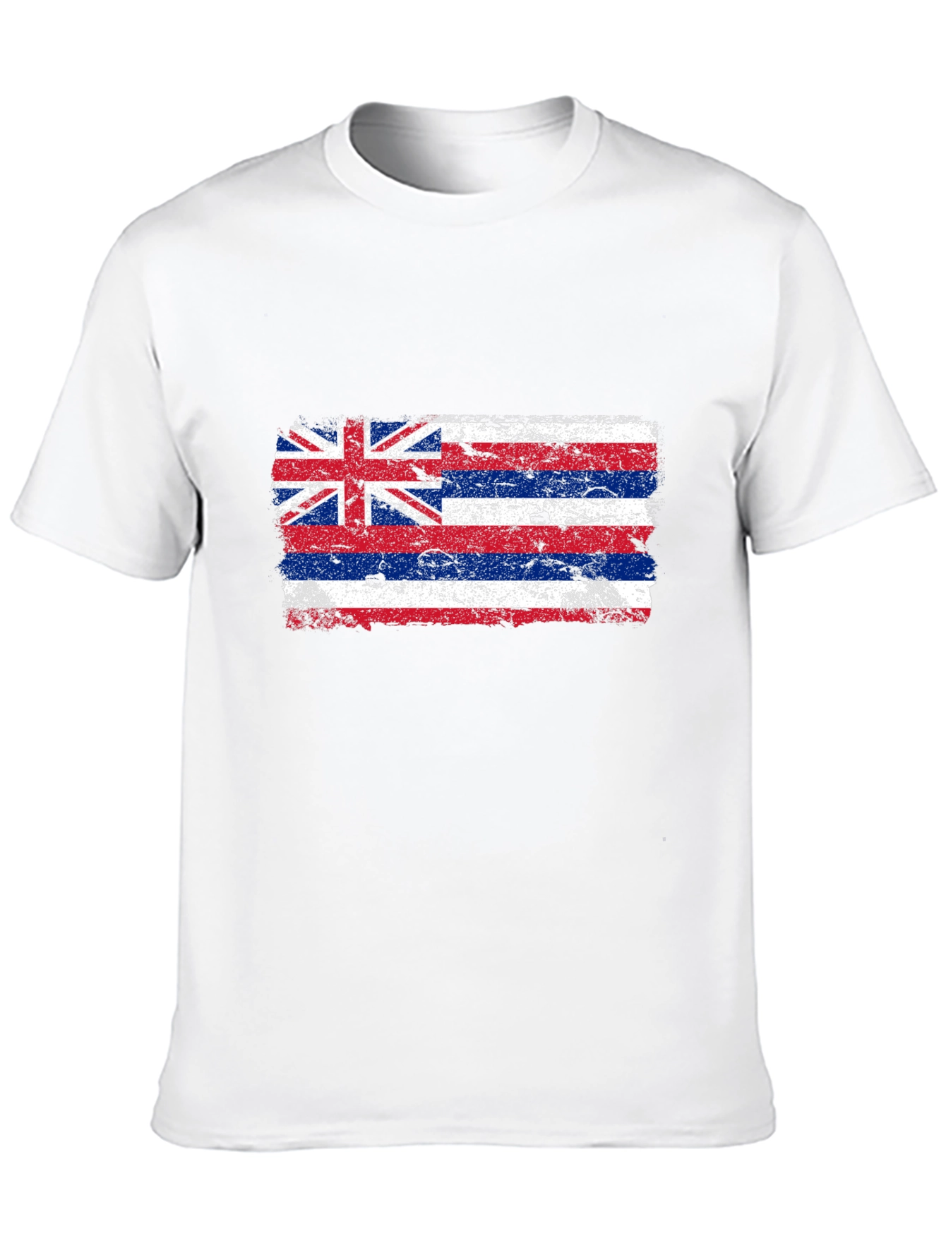 Hawaii Flag Distressed Graphic T-Shirt