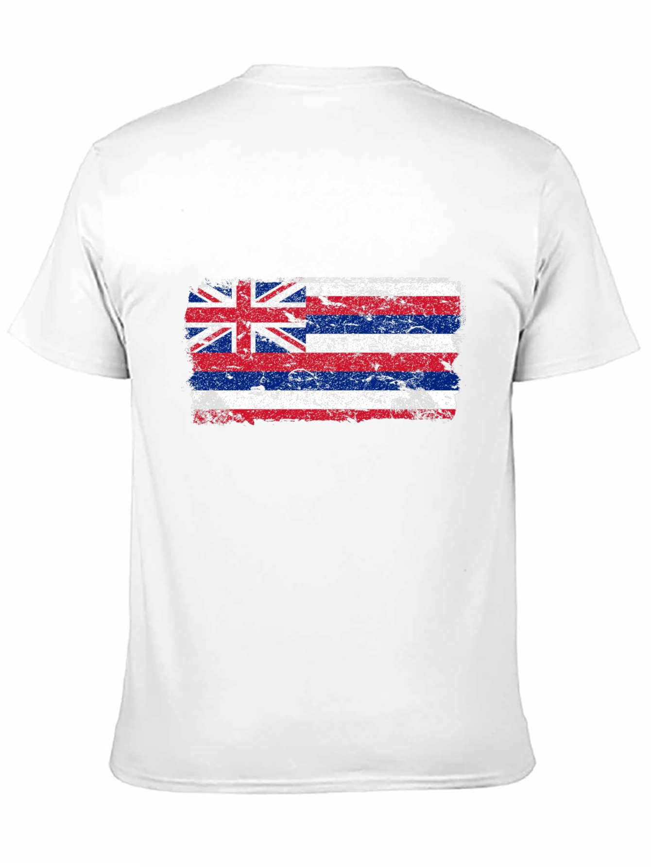 Hawaii Flag Distressed Graphic T-Shirt