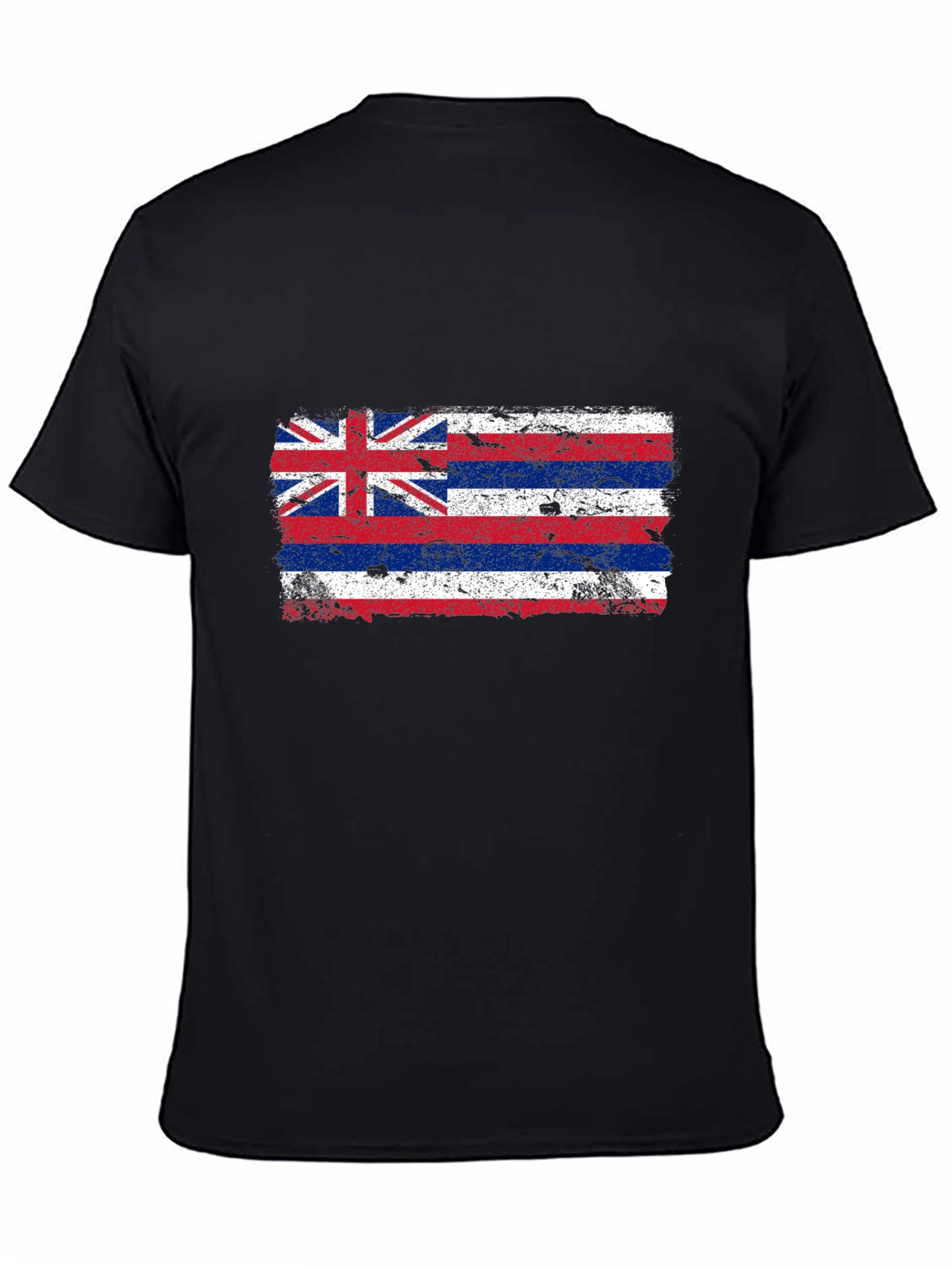 Hawaii Flag Distressed Graphic T-Shirt