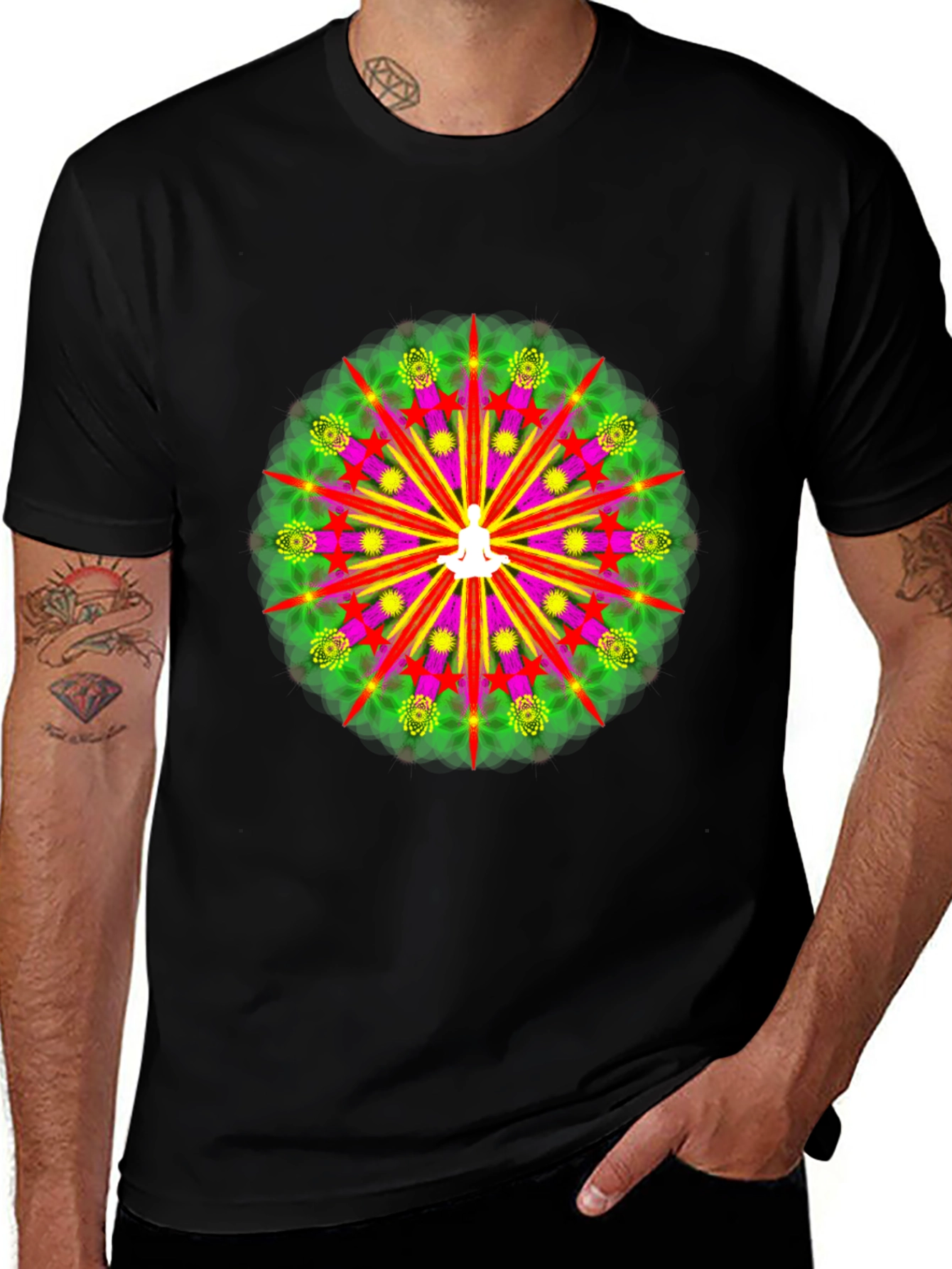 Zen Mandala T-Shirt - Meditative Design
