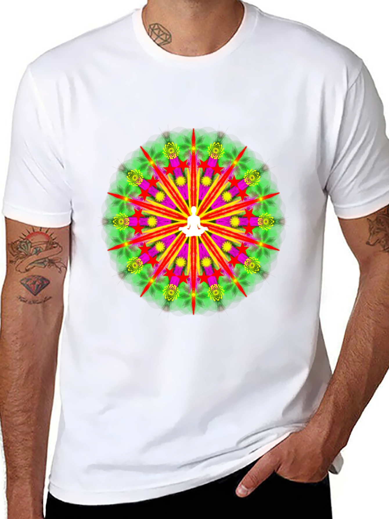 Zen Mandala T-Shirt - Meditative Design