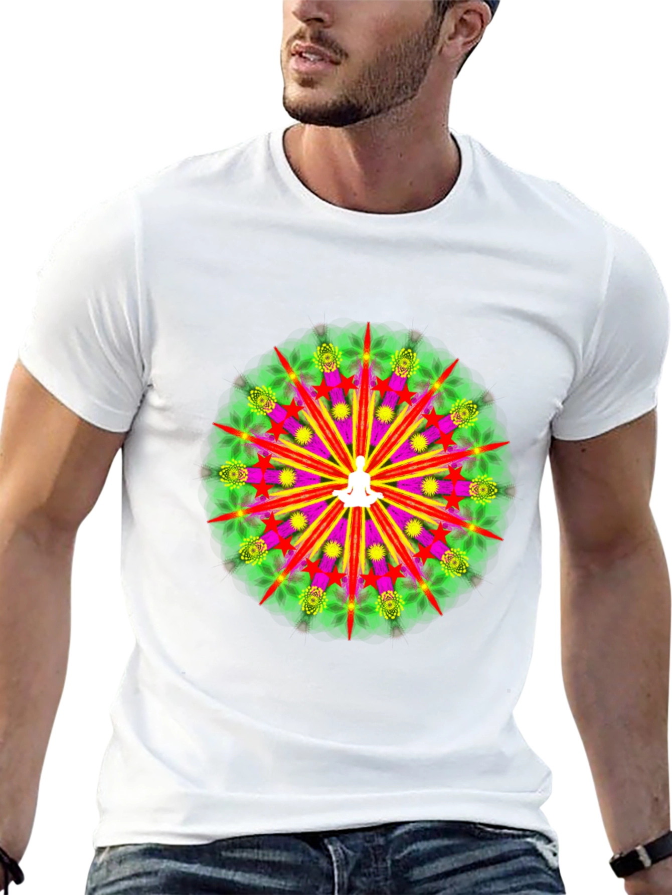 Zen Mandala T-Shirt - Meditative Design