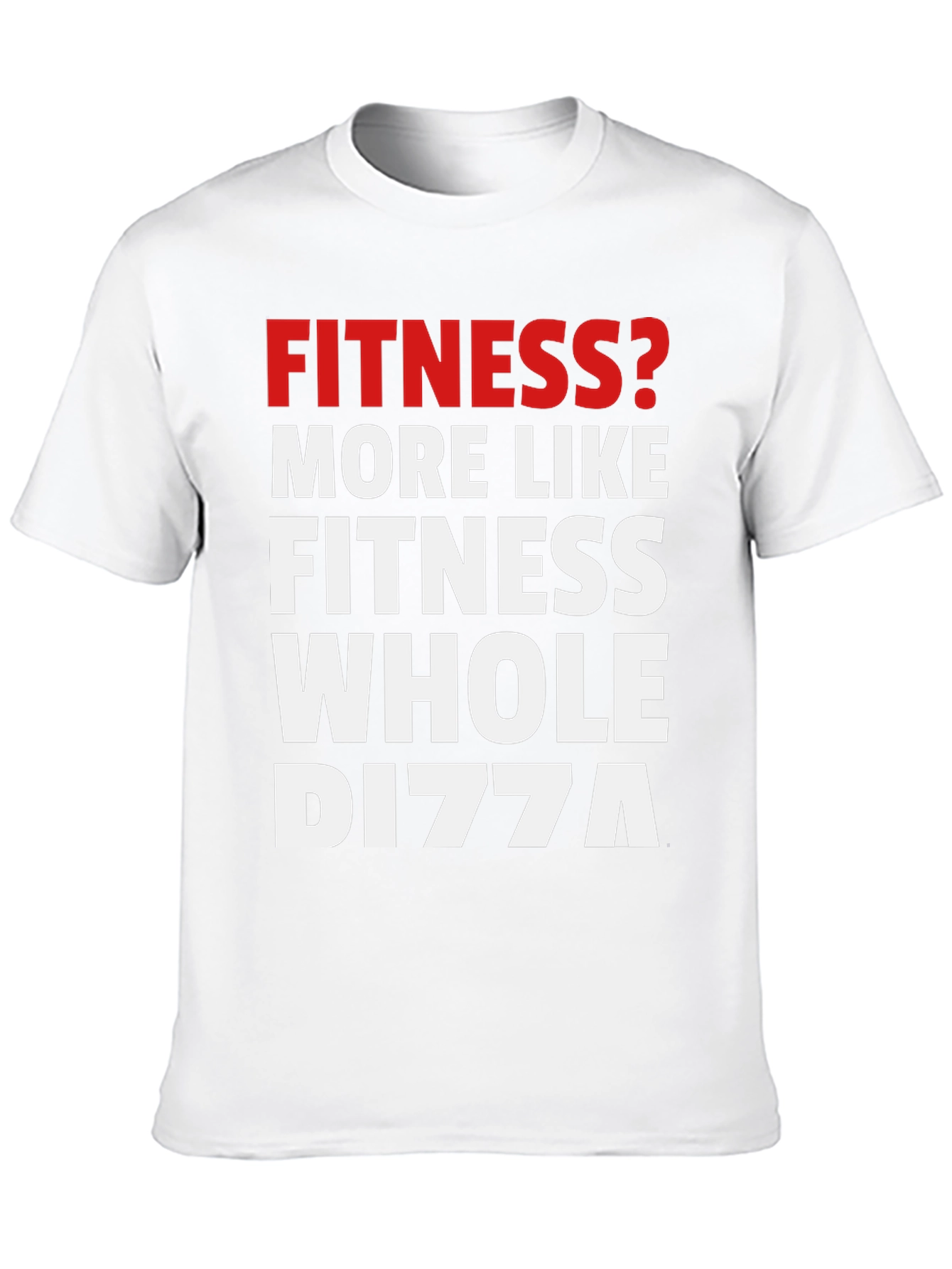 Funny Fitness Whole Dizza Black Graphic T-Shirt