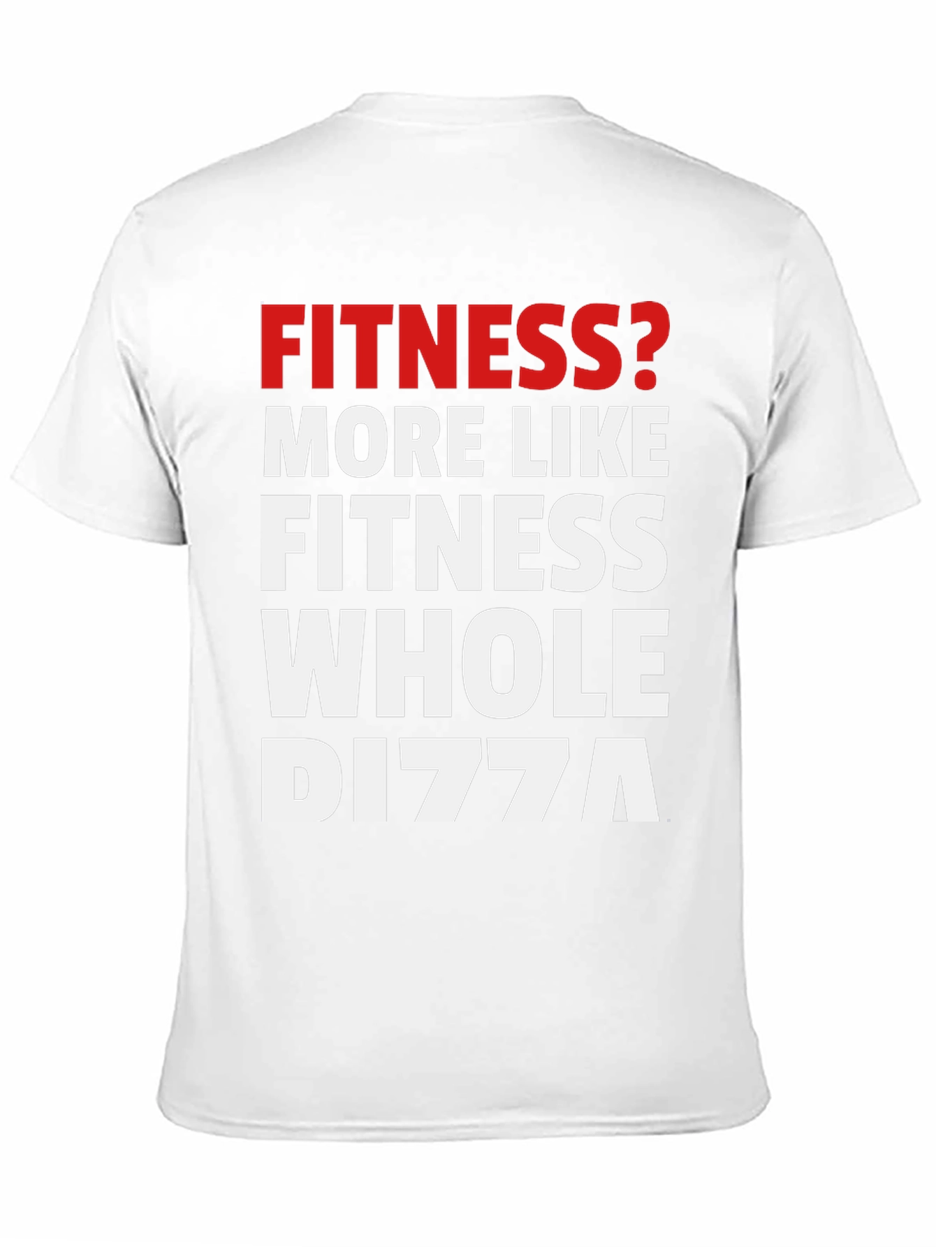 Funny Fitness Whole Dizza Black Graphic T-Shirt