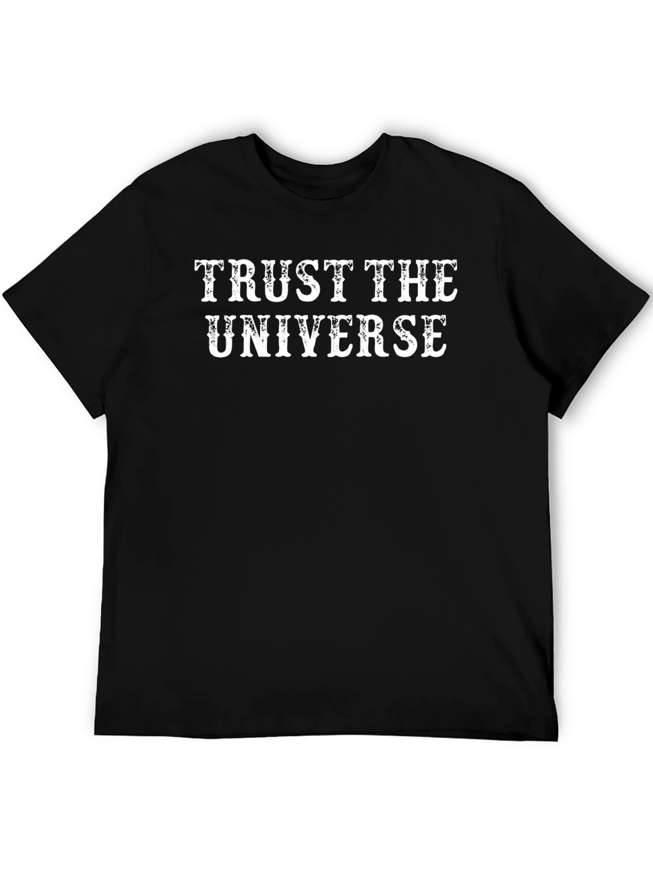 Trust The Universe Black Graphic Tee