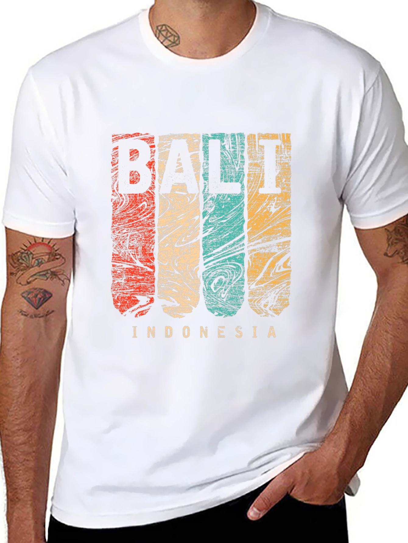 Bali Indonesia Retro Graphic T-Shirt