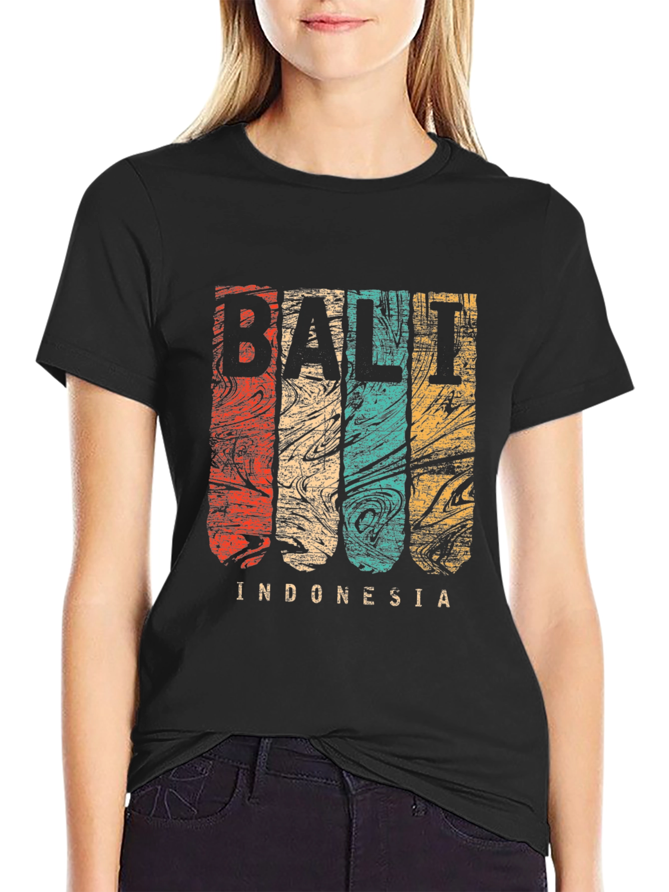 Bali Indonesia Retro Graphic T-Shirt