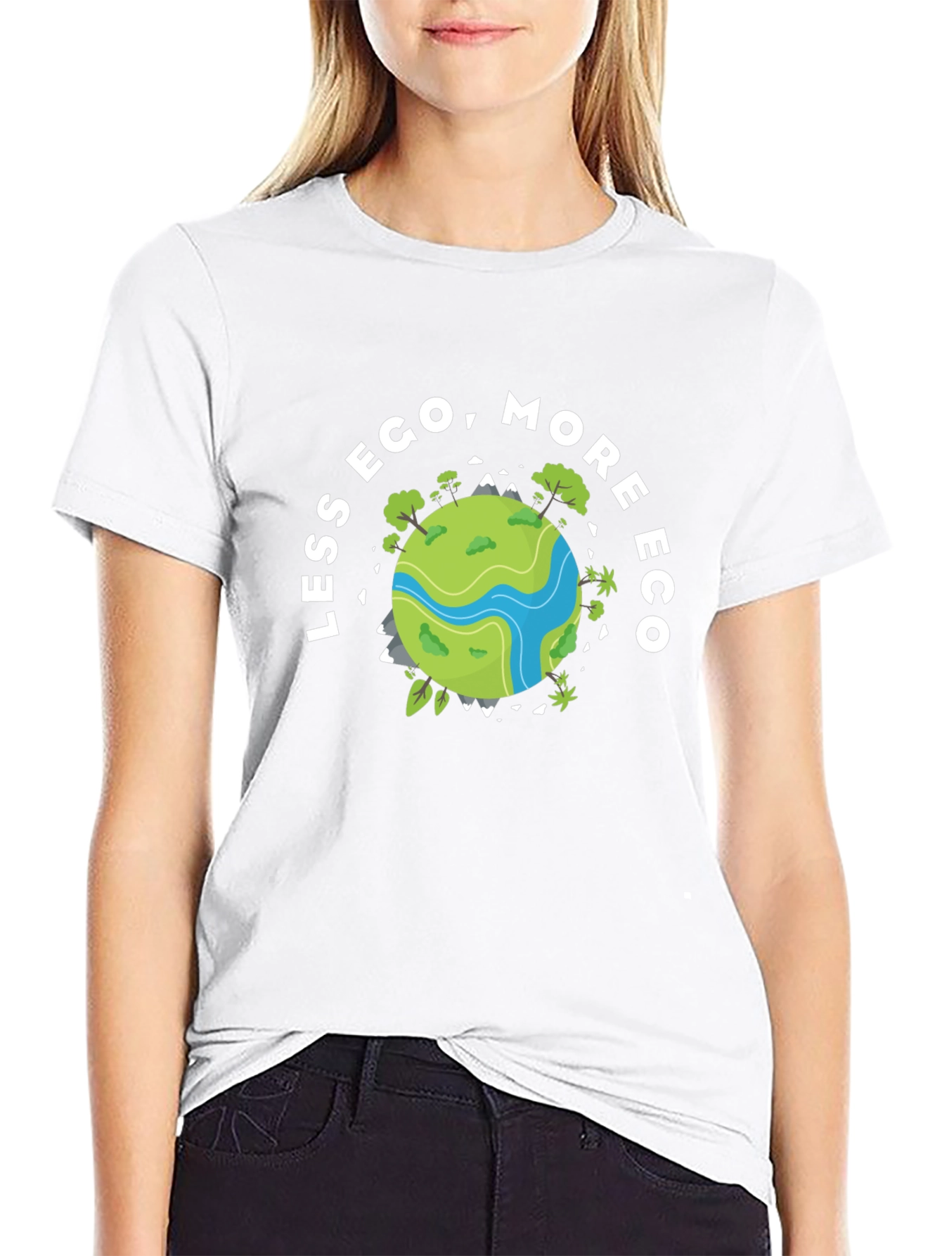 Eco-Friendly Black Graphic T-Shirt