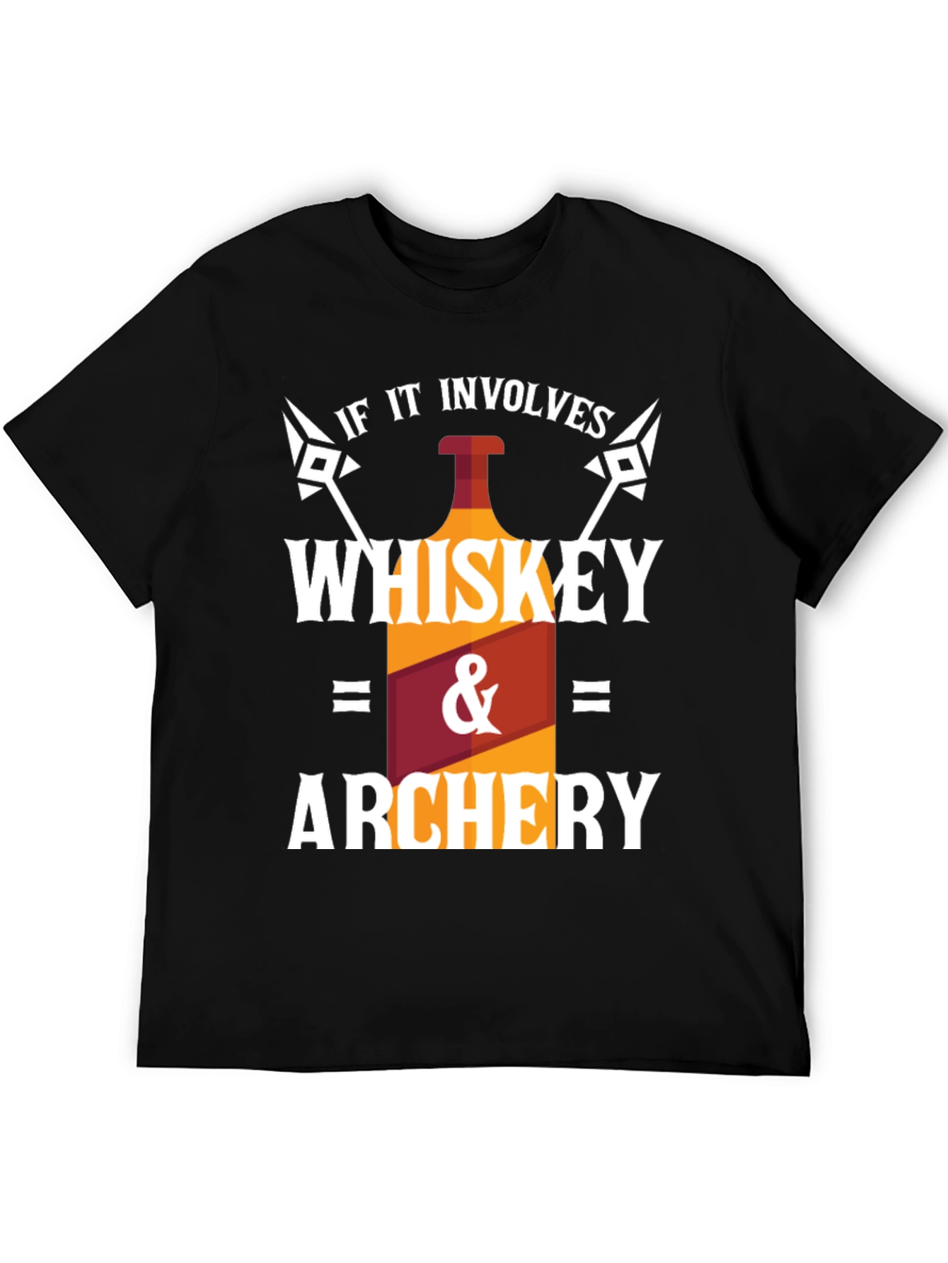 Whiskey & Archery Black Graphic T-Shirt
