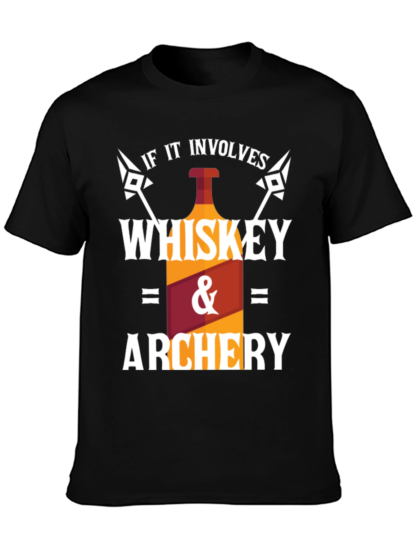 Whiskey & Archery Black Graphic T-Shirt