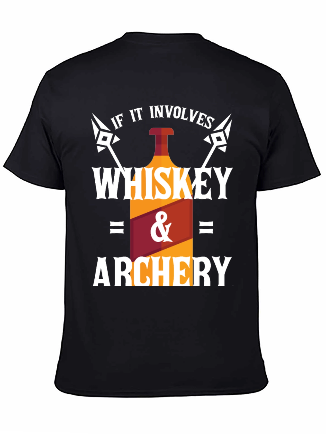 Whiskey & Archery Black Graphic T-Shirt