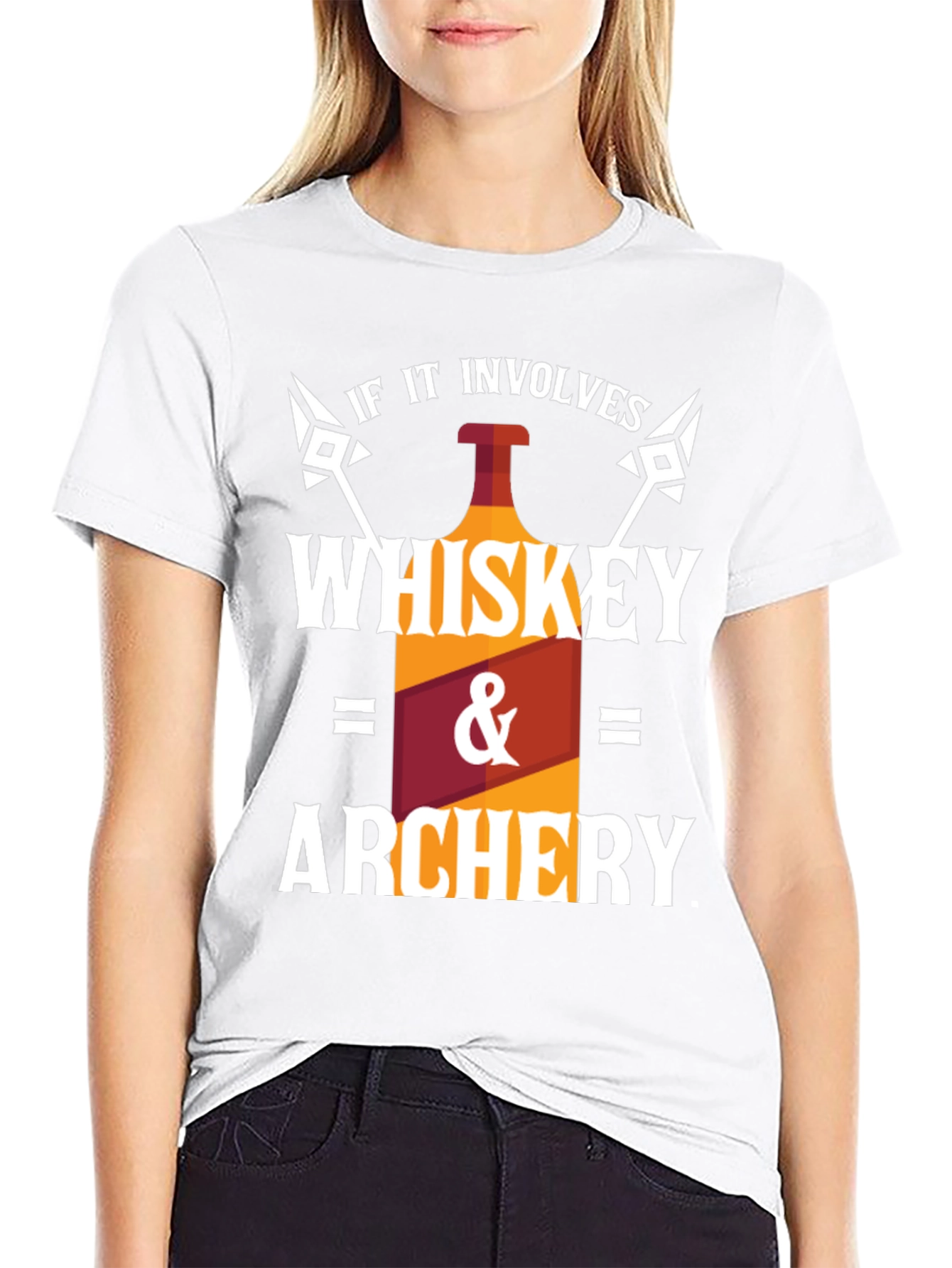 Whiskey & Archery Black Graphic T-Shirt