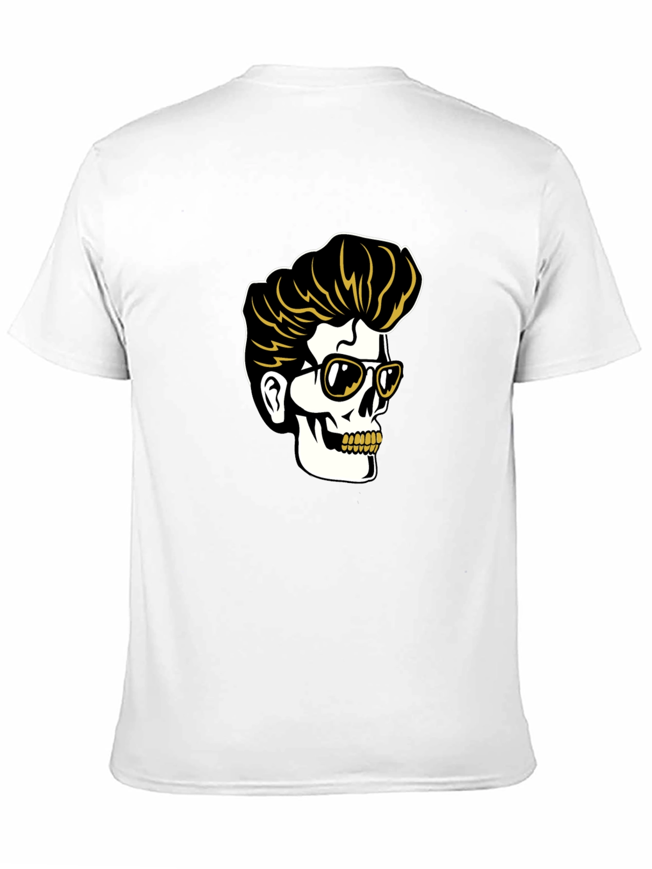 Cool Skull Graphic Tee - Rockabilly Style