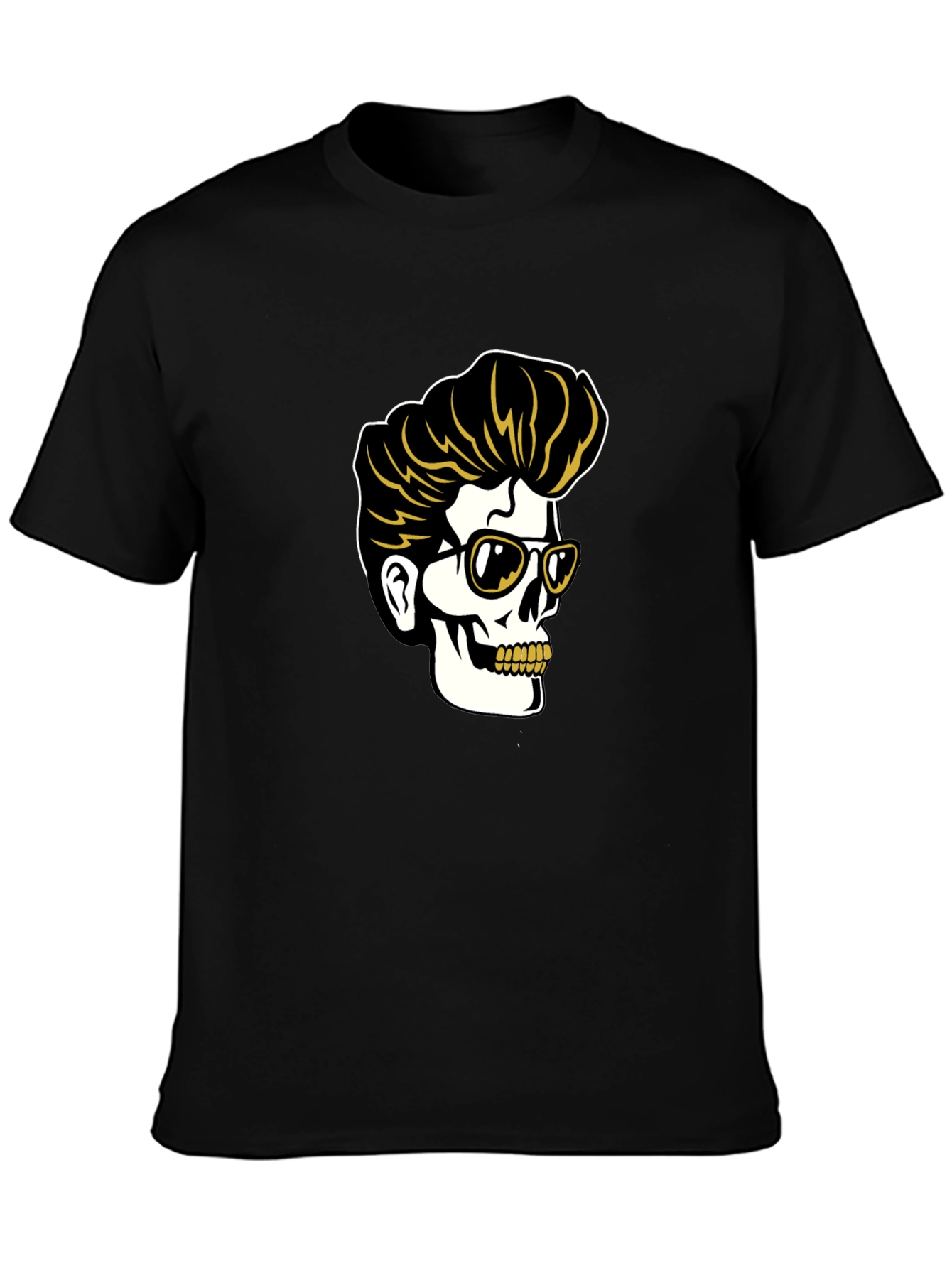 Cool Skull Graphic Tee - Rockabilly Style