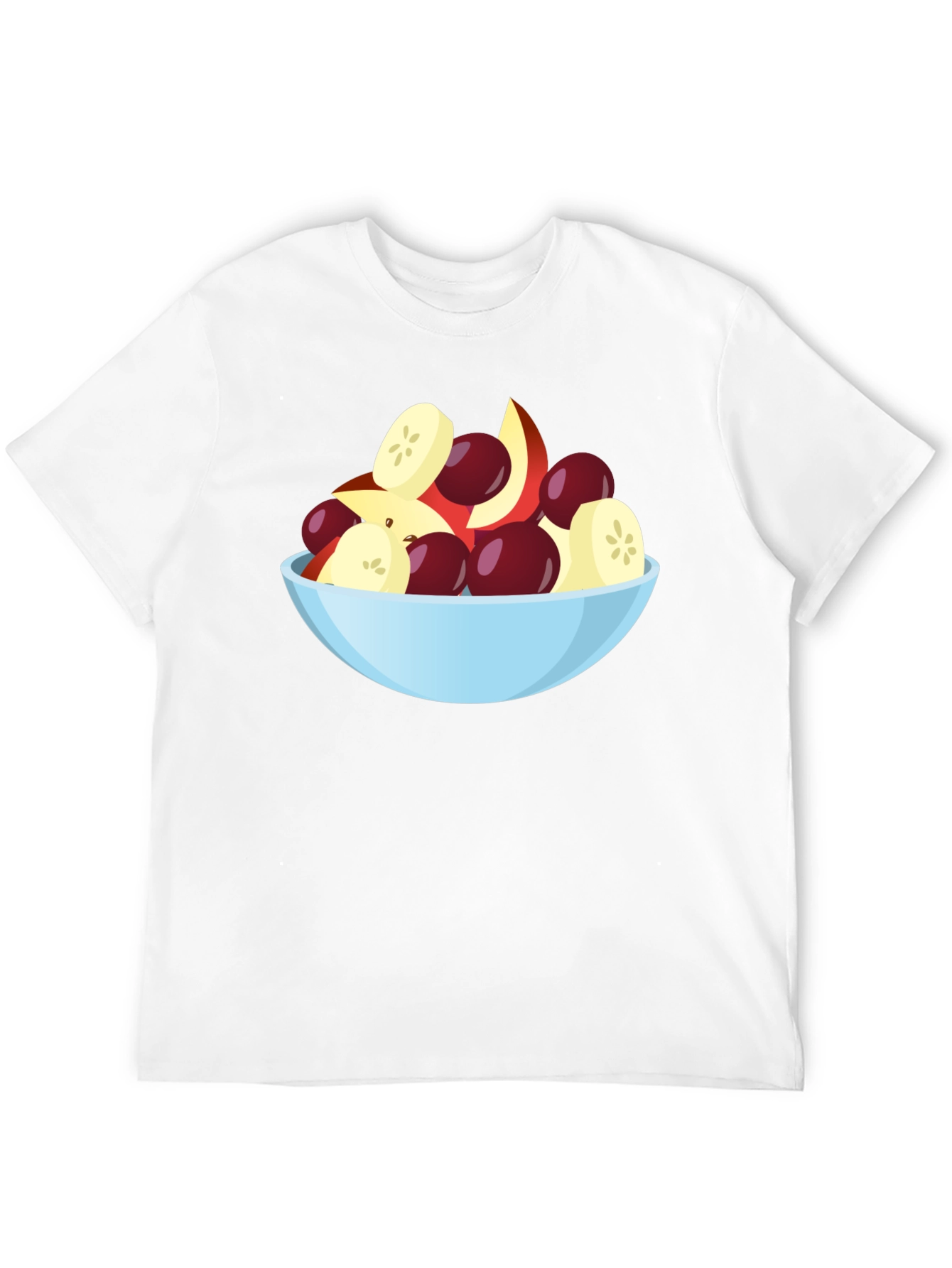 Fruit Salad Bowl Graphic Black T-Shirt