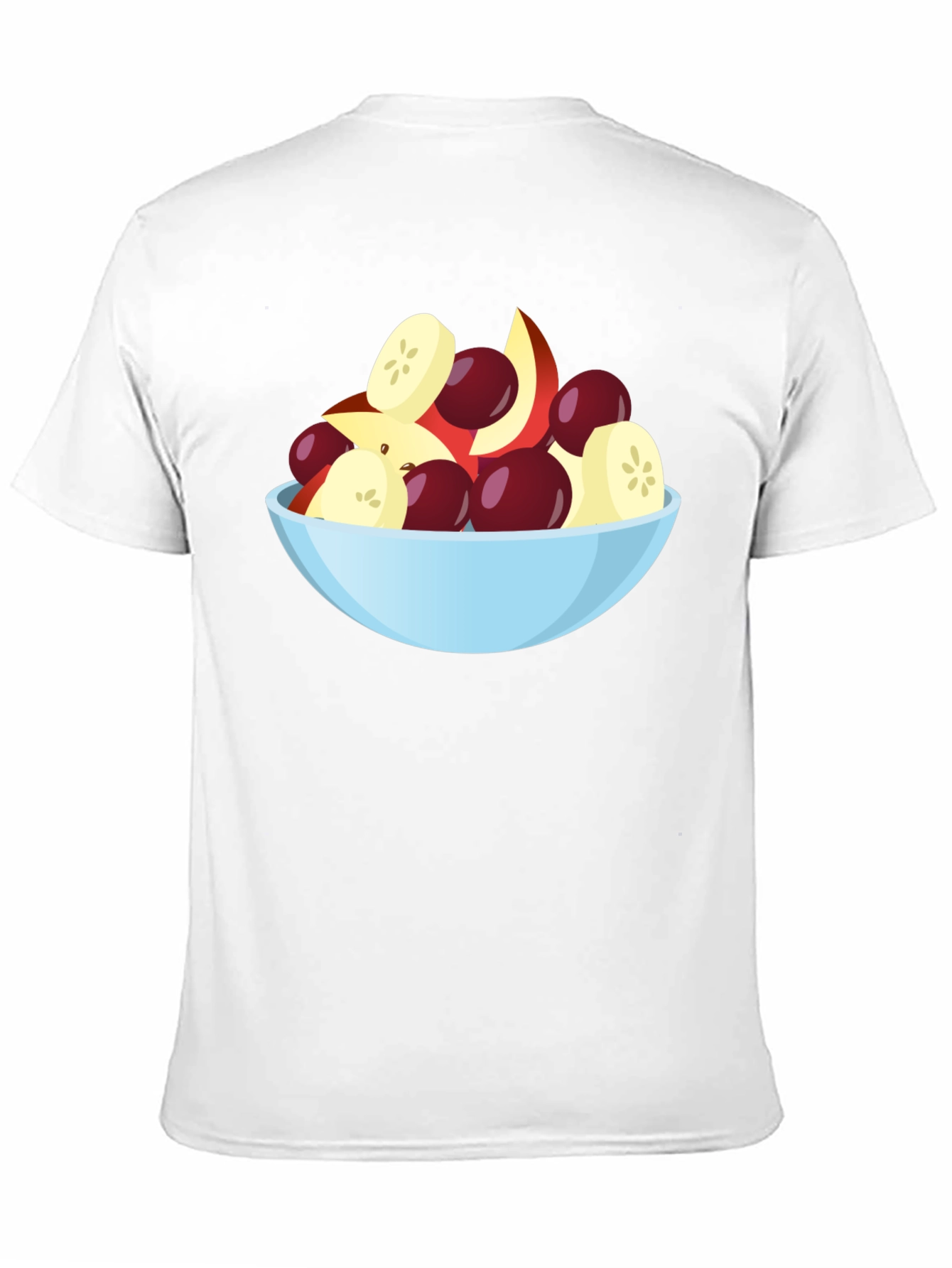 Fruit Salad Bowl Graphic Black T-Shirt