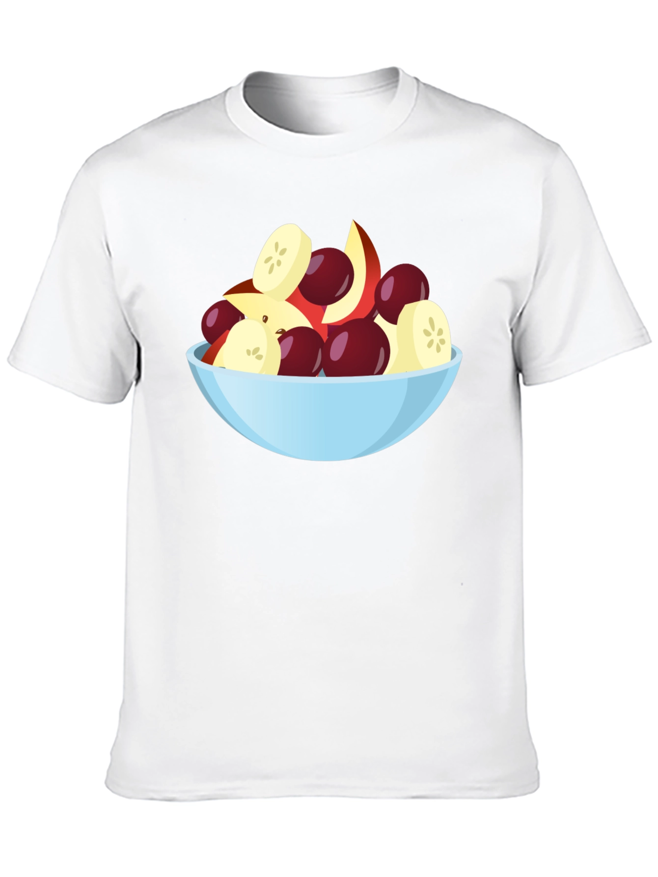 Fruit Salad Bowl Graphic Black T-Shirt