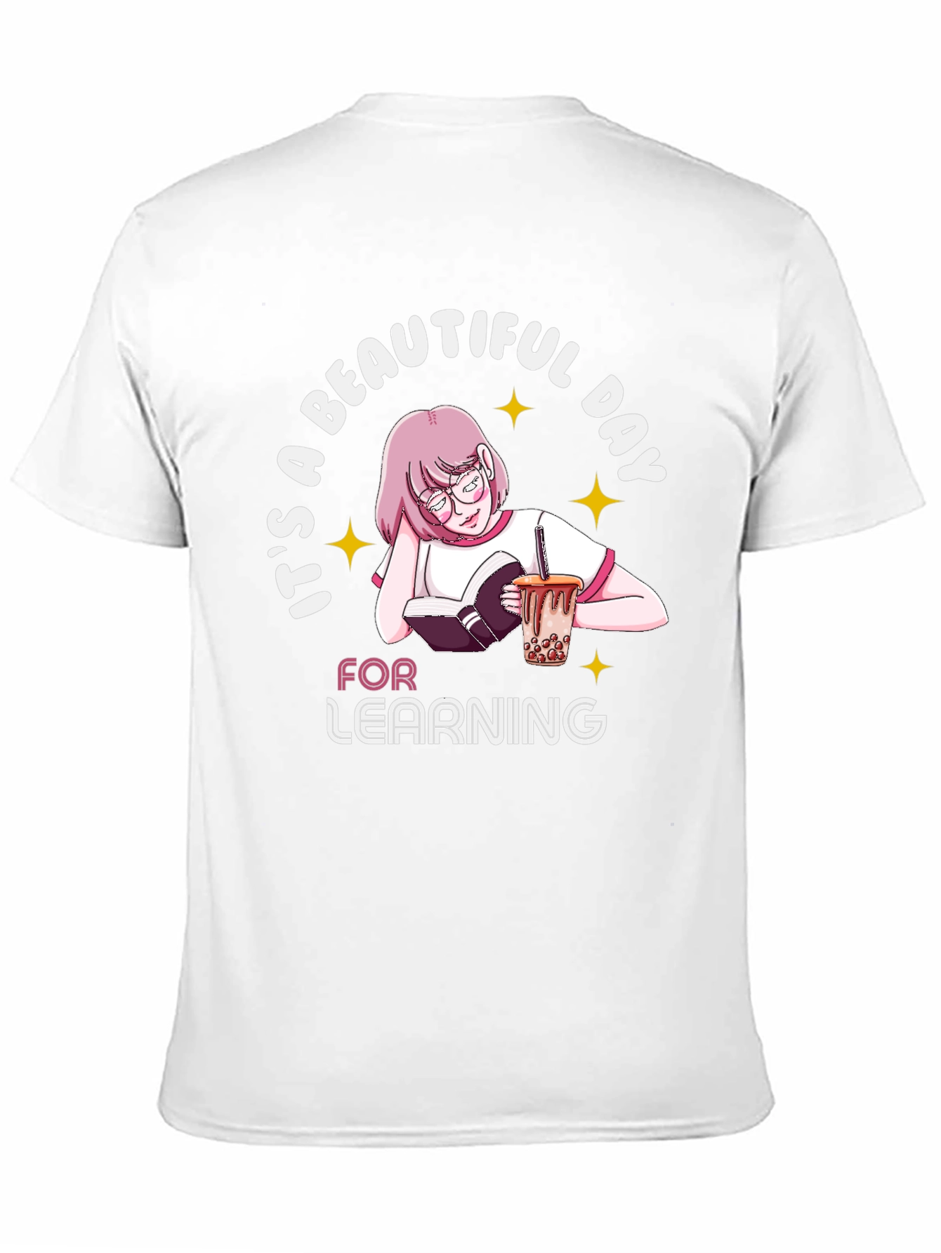 Beautiful Day For Learning Black T-Shirt