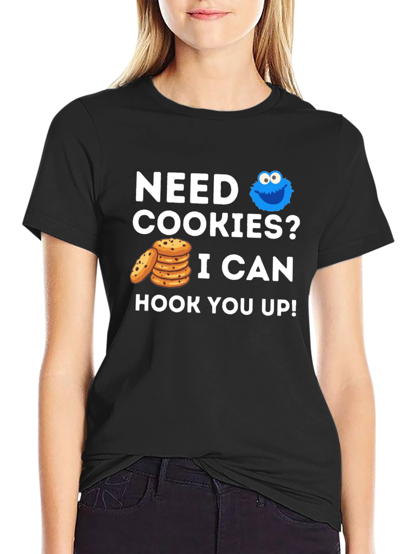 Need Cookies? Graphic Tee - Cookie Monster Style!