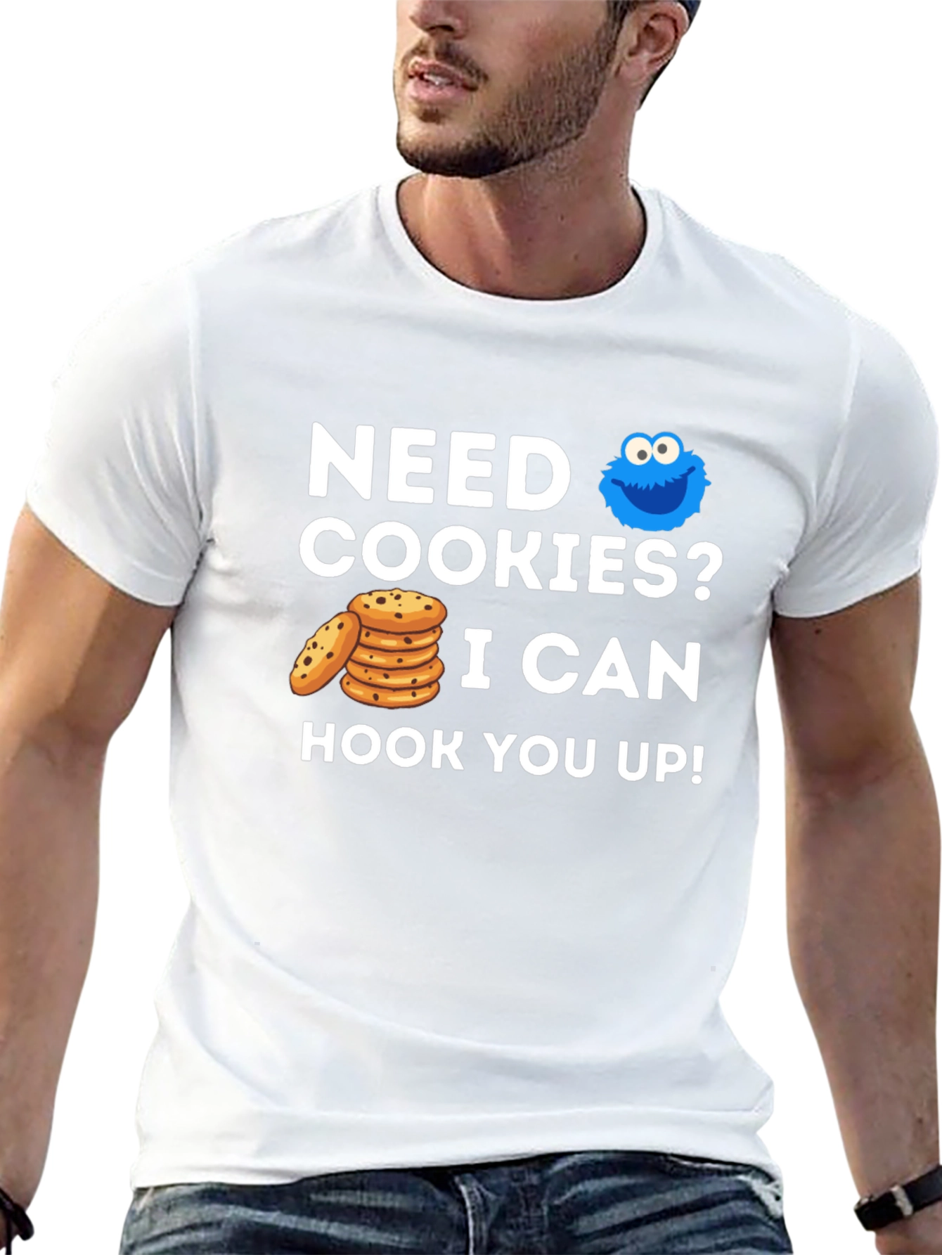 Need Cookies? Graphic Tee - Cookie Monster Style!