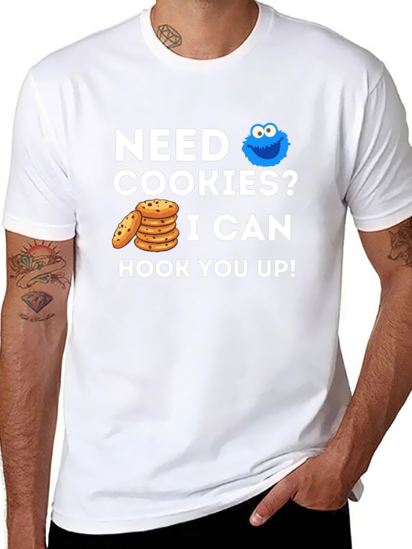 Need Cookies? Graphic Tee - Cookie Monster Style!