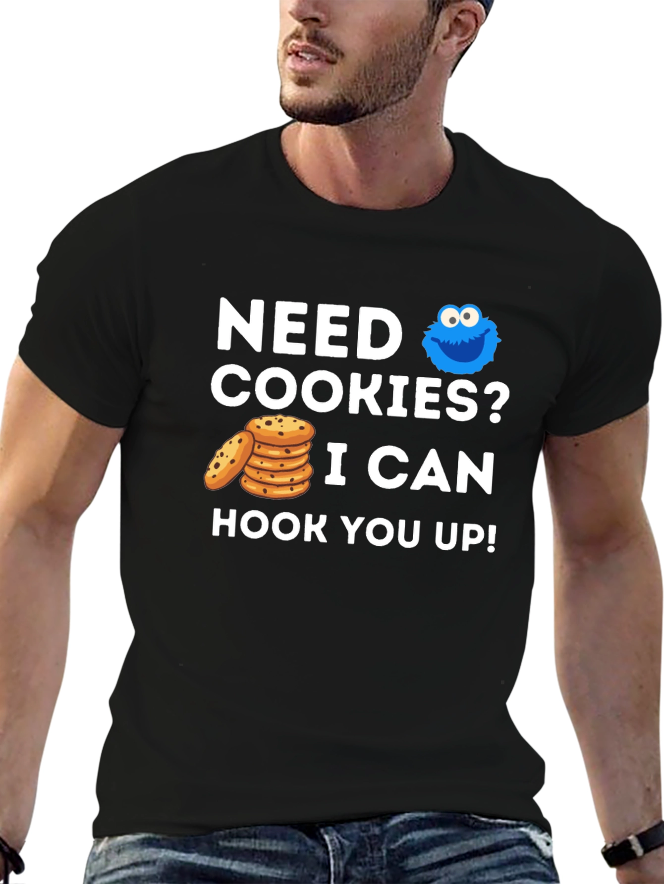 Need Cookies? Graphic Tee - Cookie Monster Style!