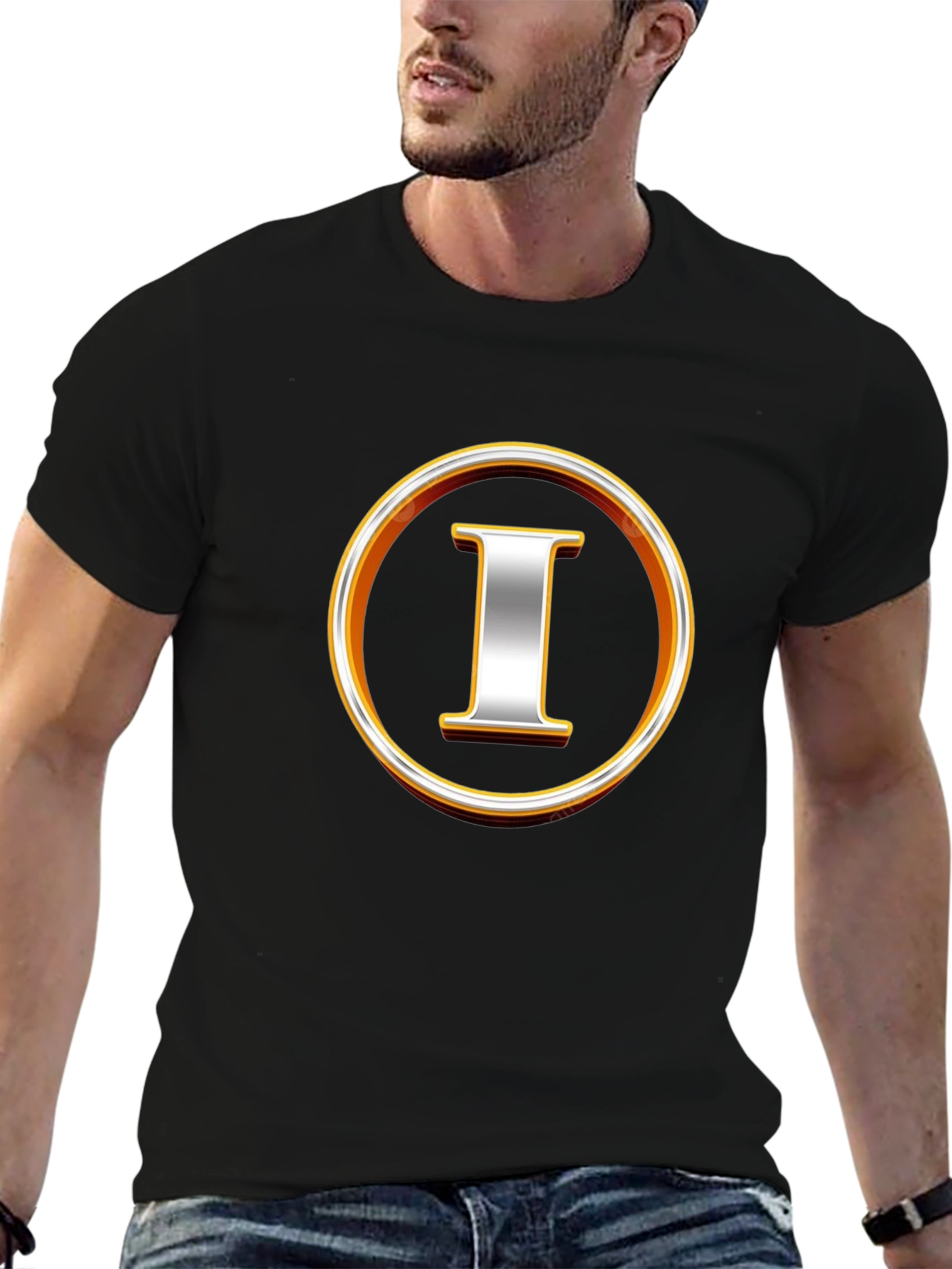 Bold I Graphic Tee - Modern Statement T-Shirt