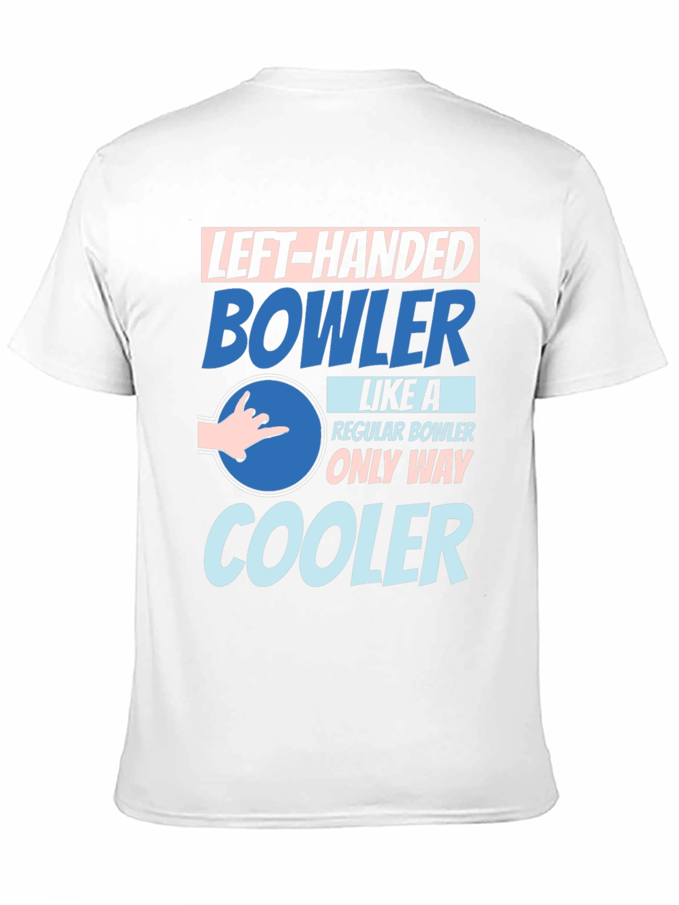 Left-Handed Bowler T-Shirt - Unique Design