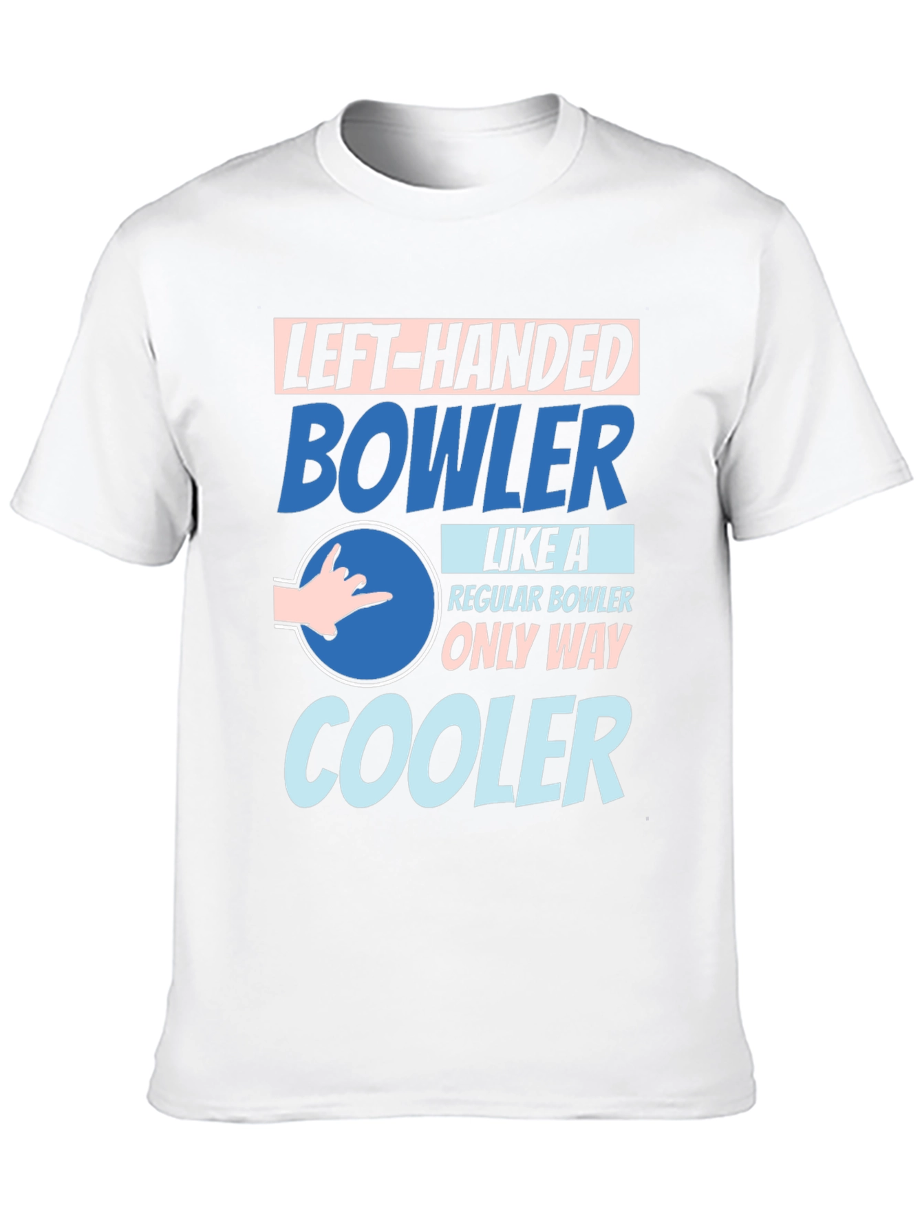 Left-Handed Bowler T-Shirt - Unique Design