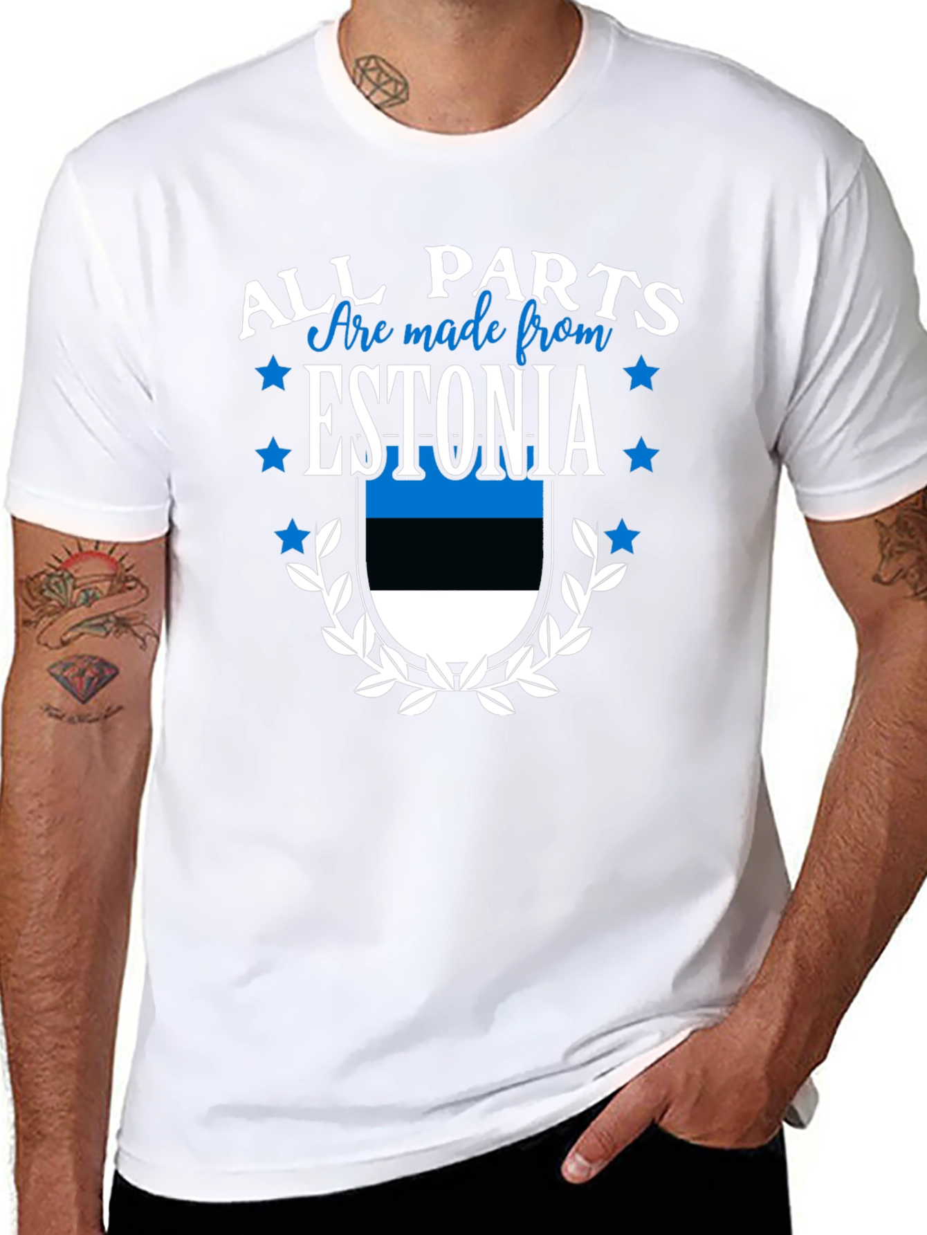 Estonia Pride T-Shirt: All Parts Made From Estonia