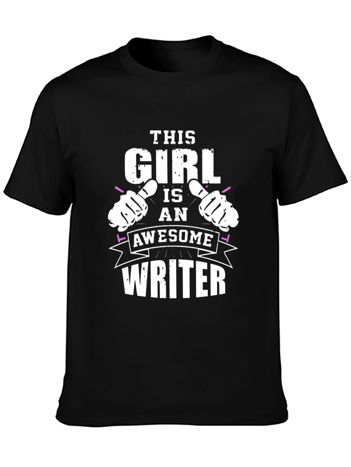 Awesome Writer T-Shirt - Black Graphic Tee