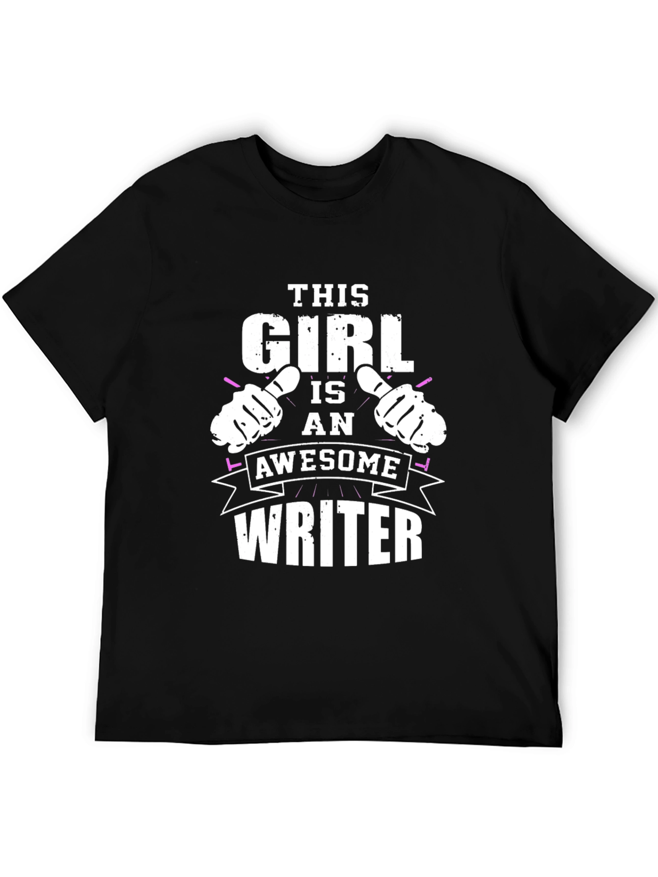 Awesome Writer T-Shirt - Black Graphic Tee