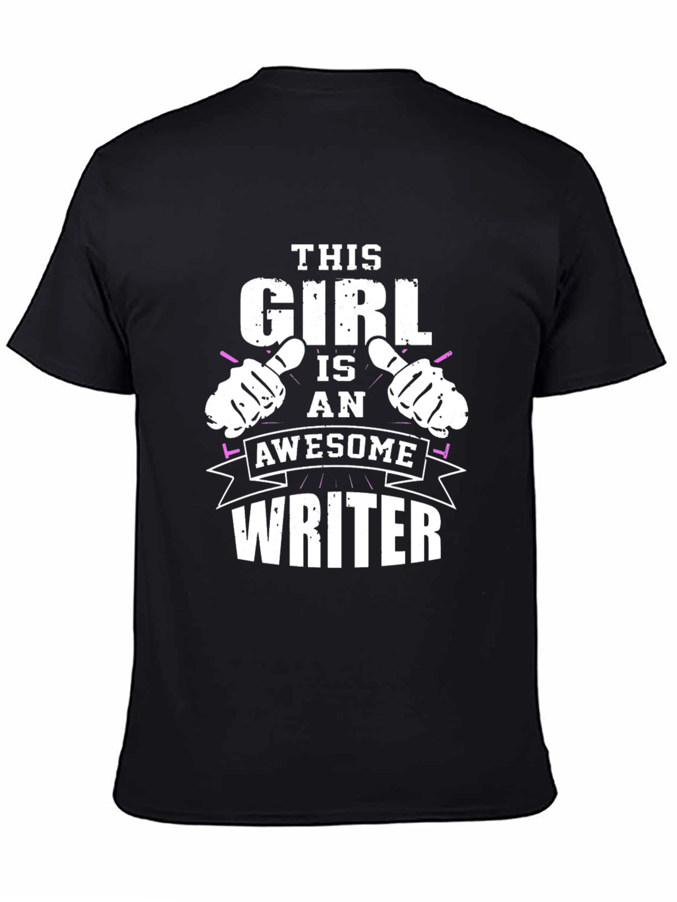 Awesome Writer T-Shirt - Black Graphic Tee