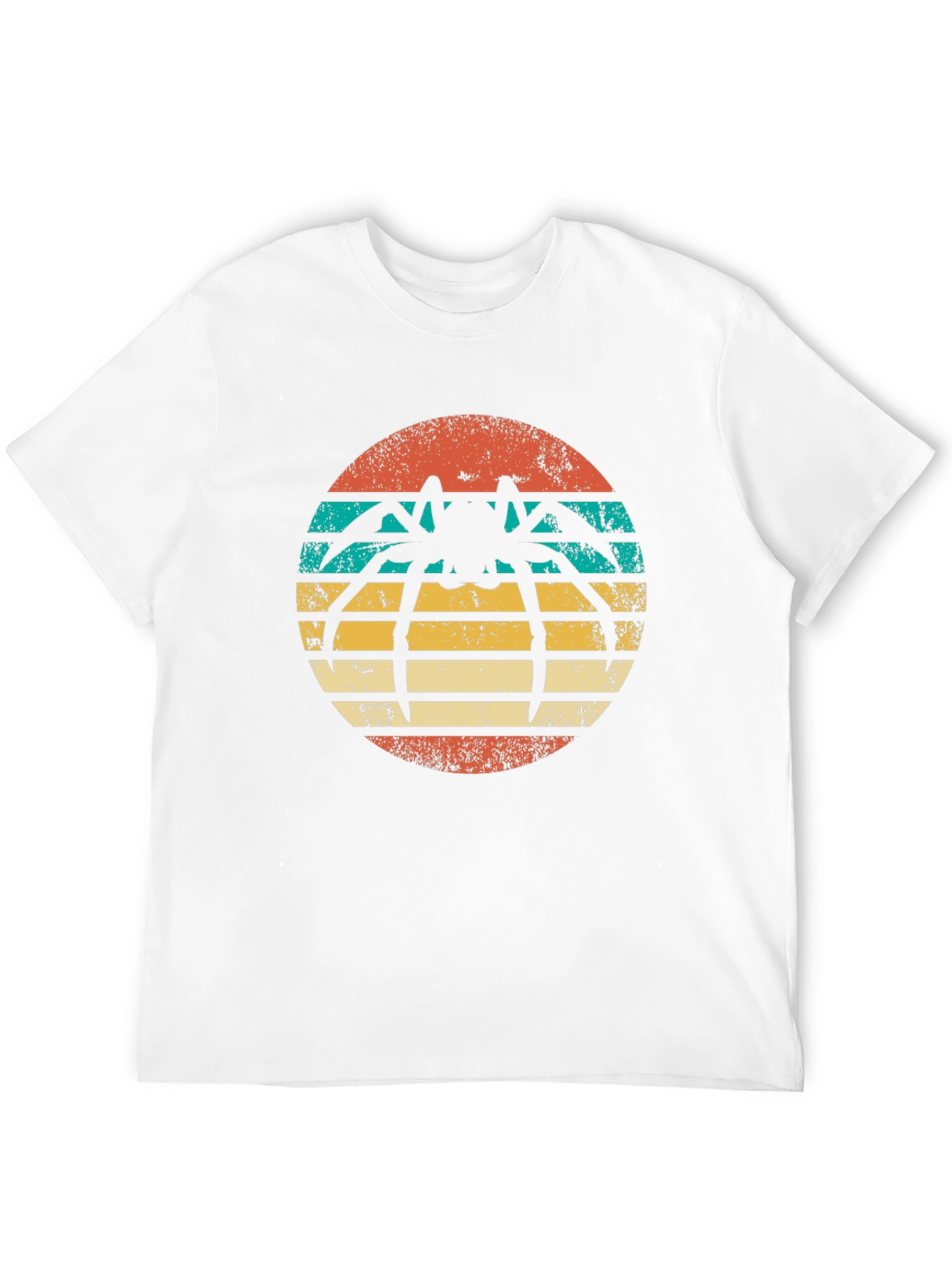 Retro Spider Graphic T-Shirt - Black