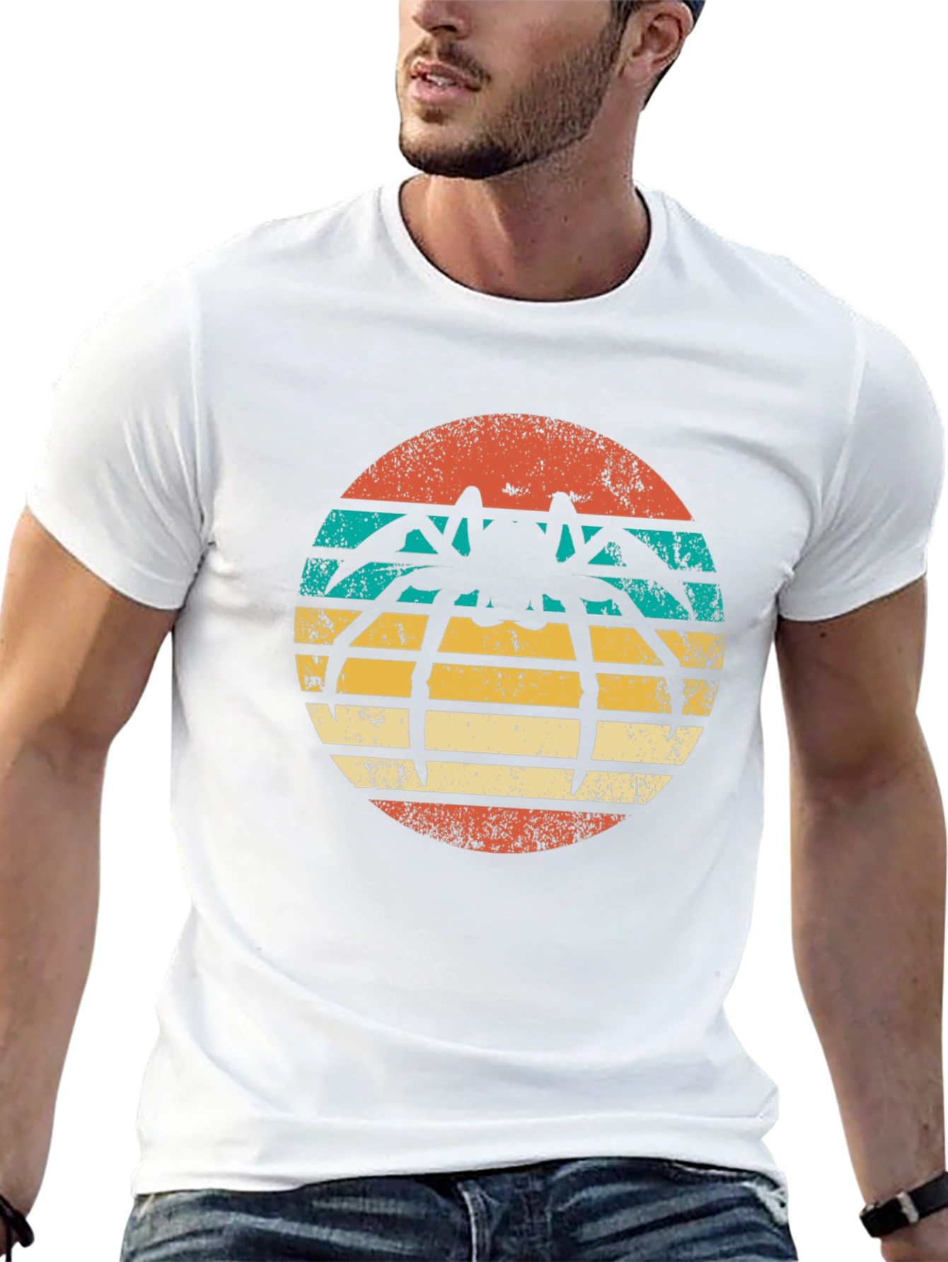 Retro Spider Graphic T-Shirt - Black